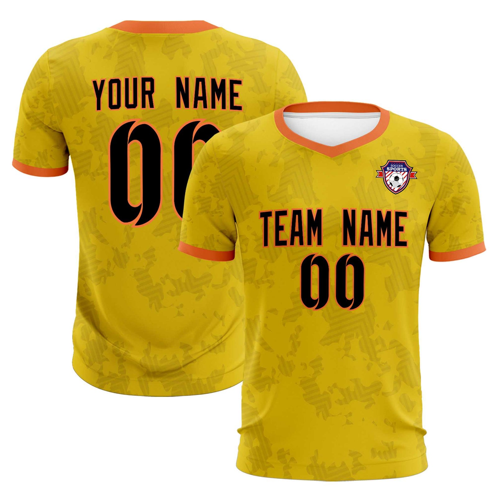 Custom Khaki Camo sports Soccer Tops/Sets Jersey