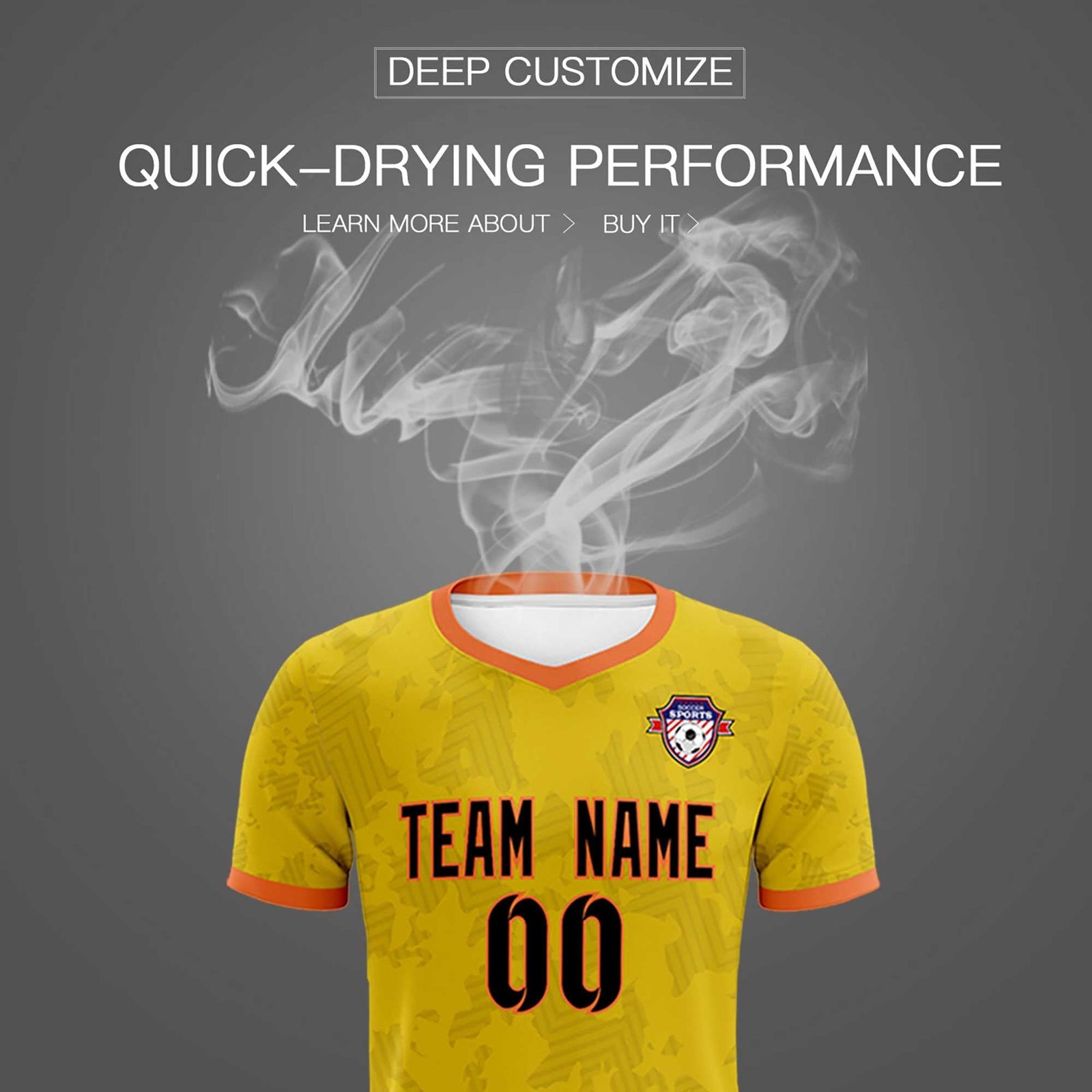 Custom Khaki Camo sports Soccer Tops/Sets Jersey