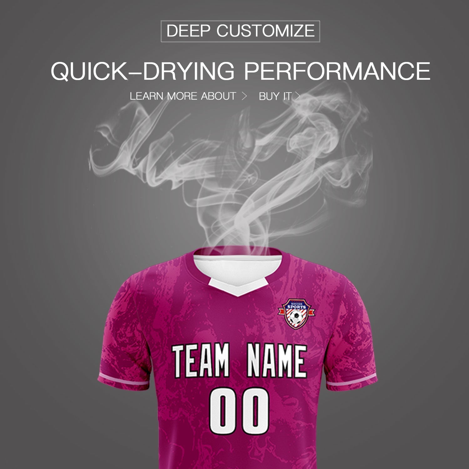 Custom Red Classic Graffiti Pattern Sportswear Soccer Tops/Sets Jersey