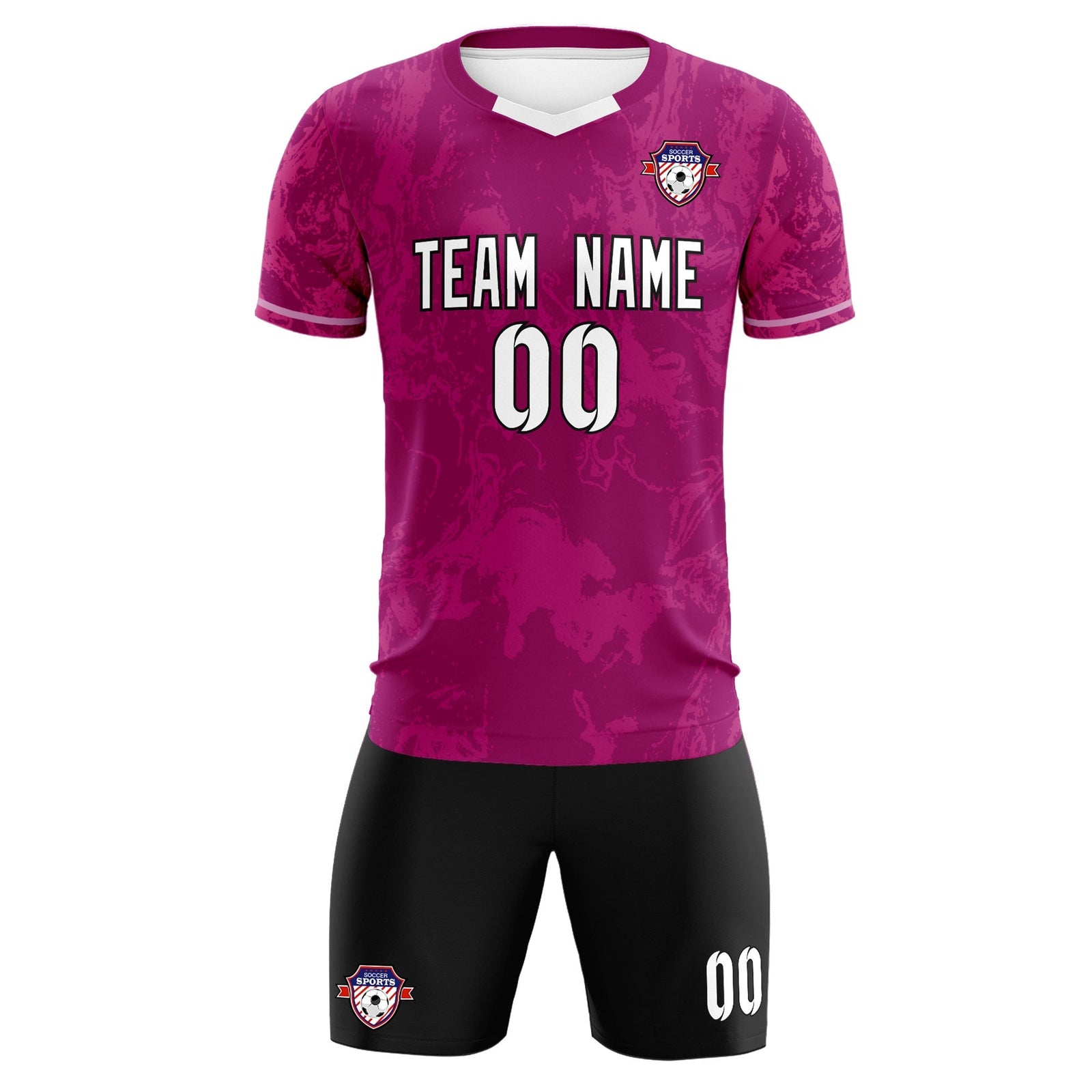 Custom Red Classic Graffiti Pattern Sportswear Soccer Tops/Sets Jersey