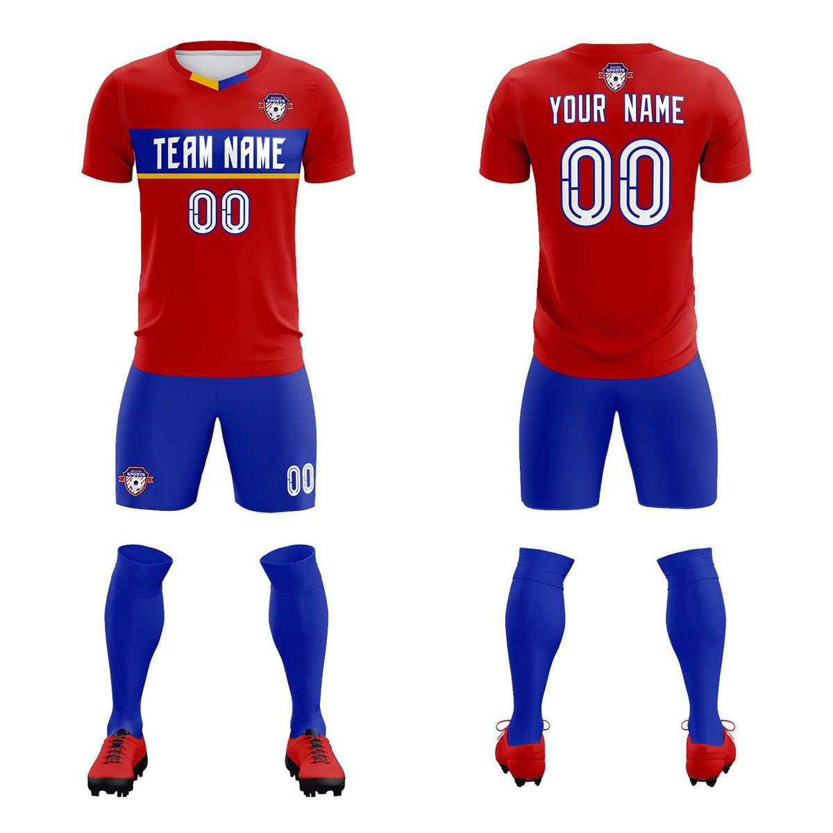 Custom Red Classic Sports kit Football Shirt Jersey