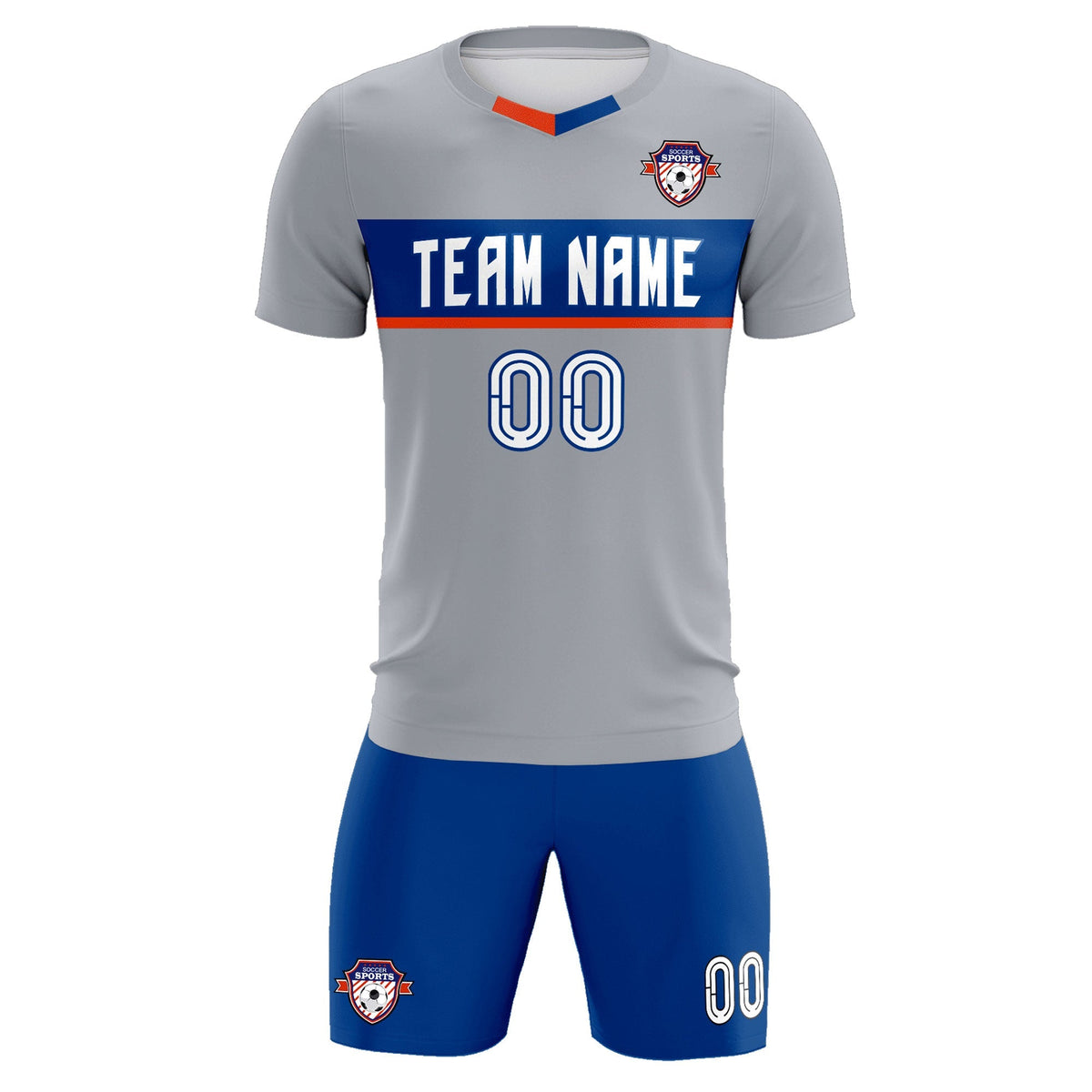 Custom Gray Classic Sports kit Football Shirt Jersey