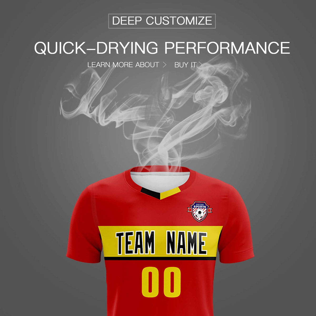 Custom Red Classic Sports kit Football Shirt Jersey