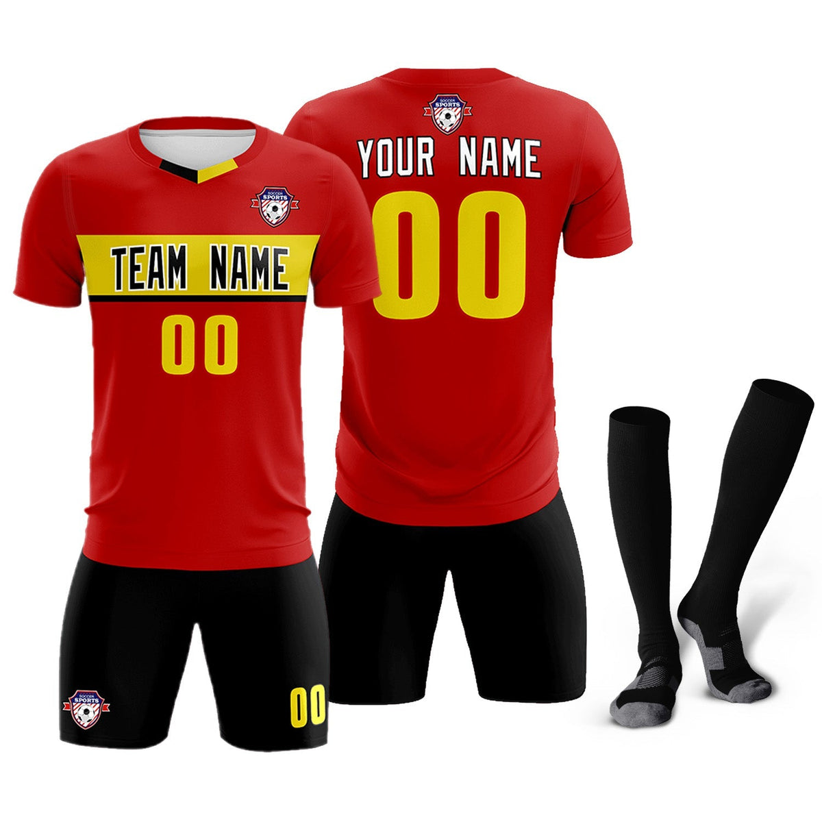 Custom Red Classic Sports kit Football Shirt Jersey