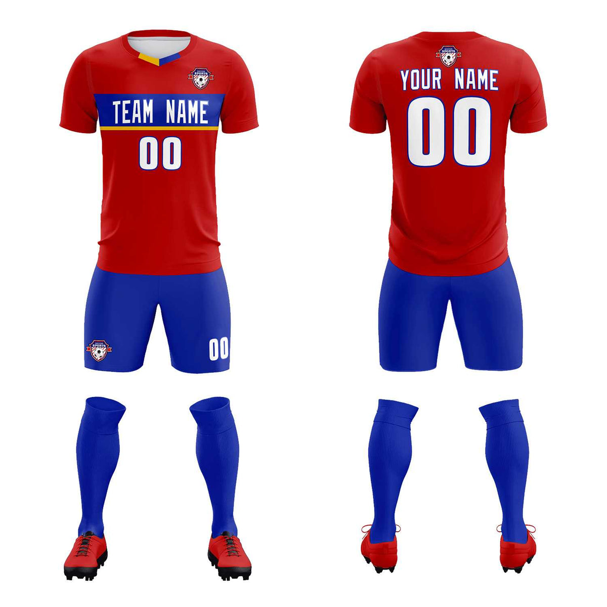 Custom Red Classic Sports kit Football Shirt Jersey