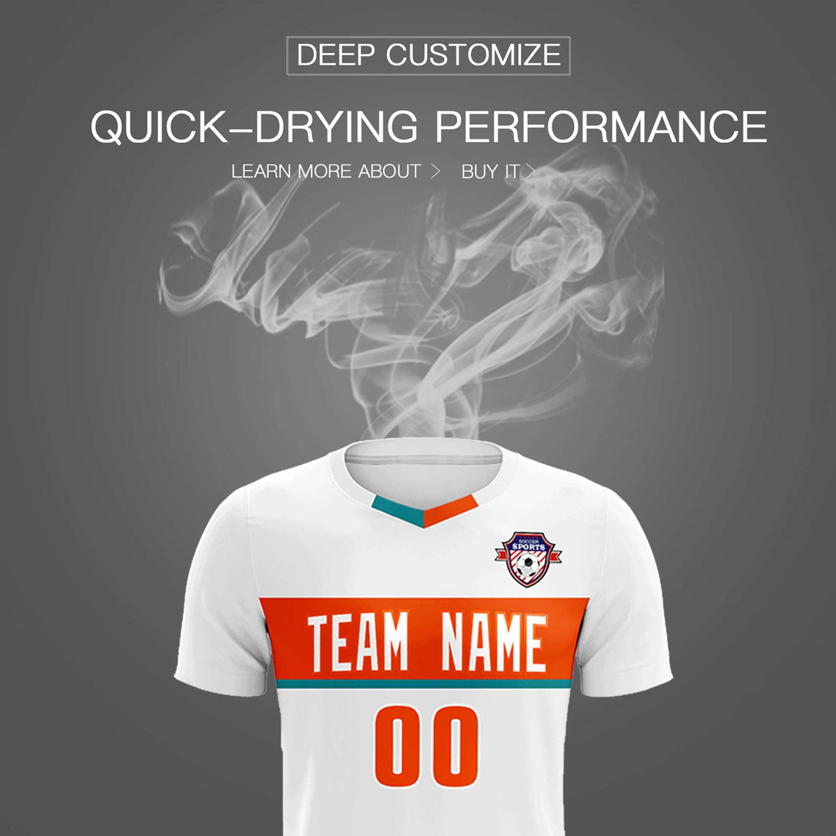 Custom White Classic Sports Sets Soccer Shirt Jersey