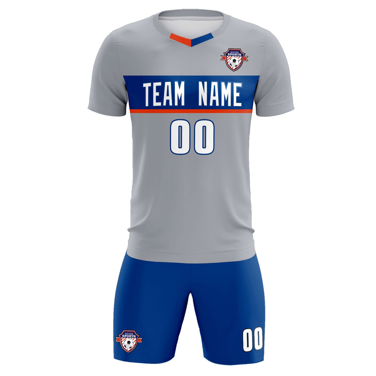Custom Gray Classic Sports kit Football Shirt Jersey