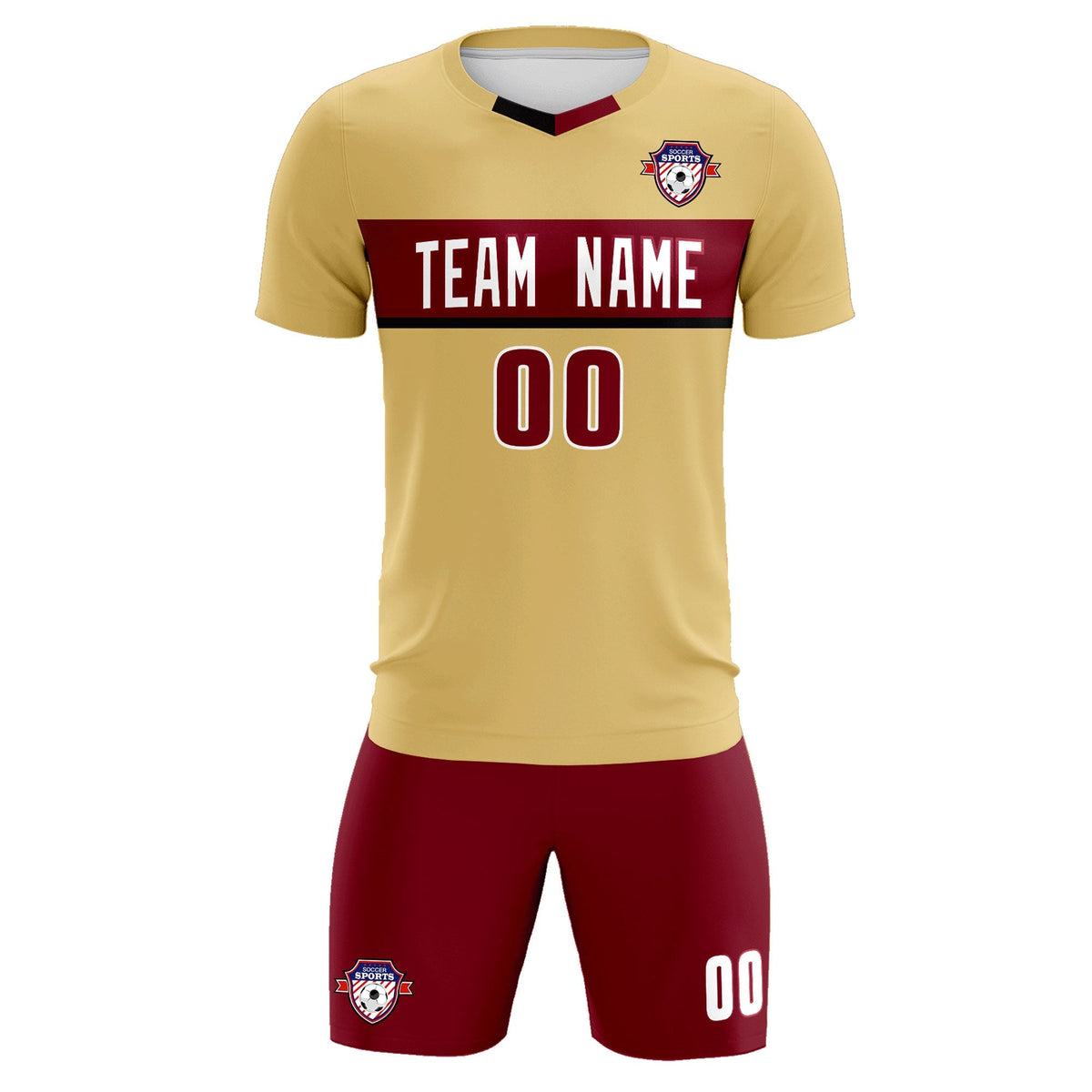 Custom Khaki Classic Sports kit Football Shirt Jersey
