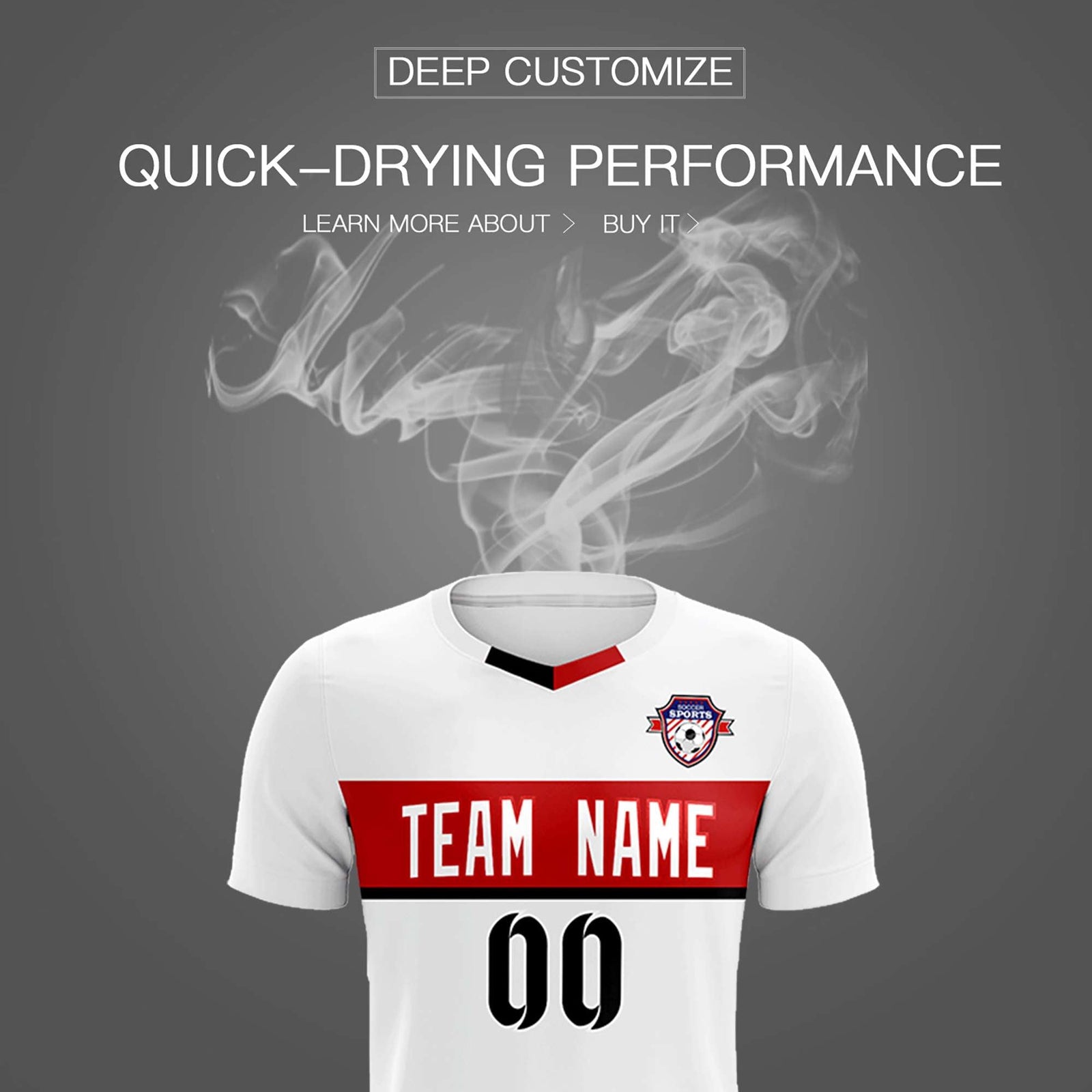 Custom White Classic Sports Sets Soccer Shirt Jersey