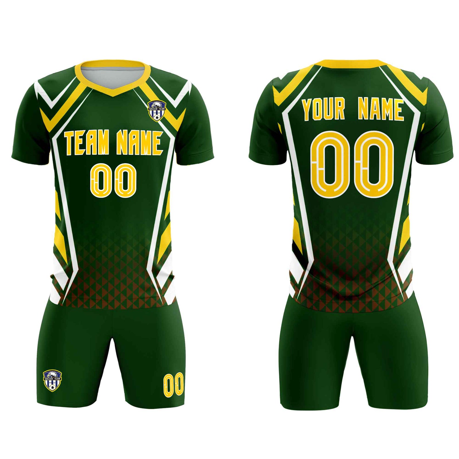 Custom Midnight Green Abstract Breathable Soccer Tops/Sets Jersey
