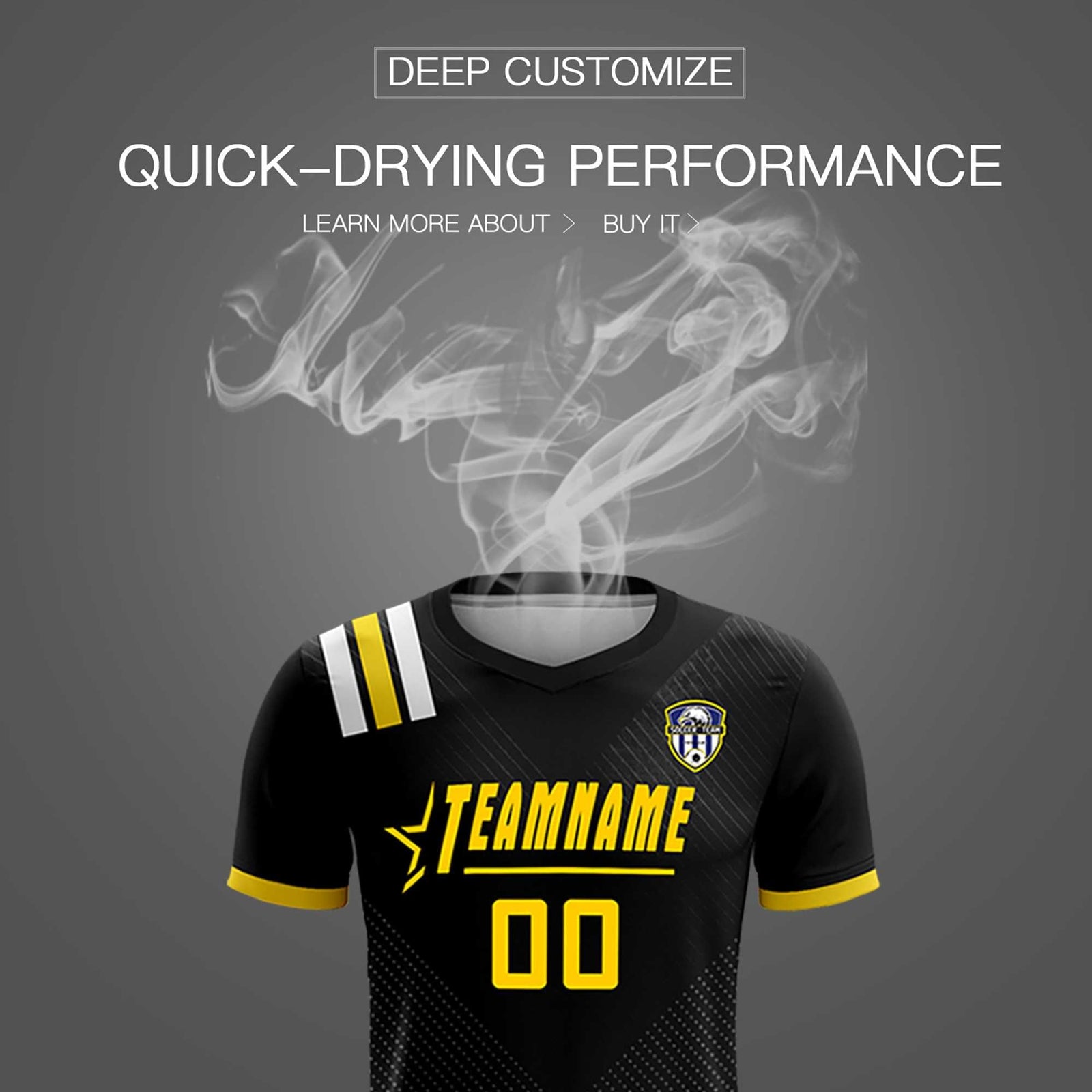 Custom Black Striped Sportswear Soccer Tops/Sets Jersey For Adults