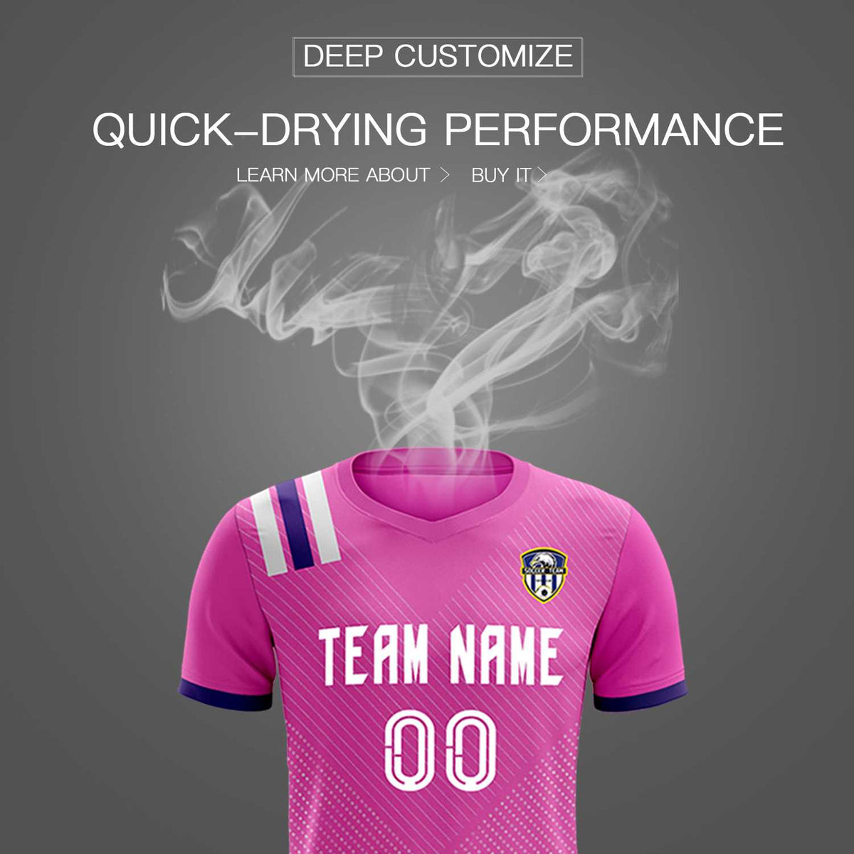 Custom Light Red Striped Sportswear Soccer Tops/Sets Jersey For Adults