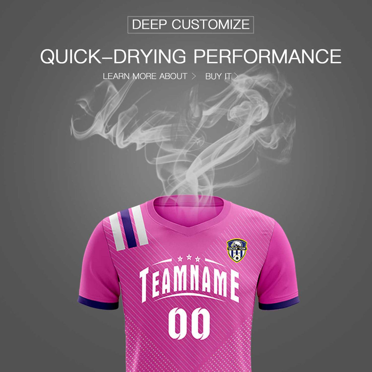 Custom Light Red Striped Sportswear Soccer Tops/Sets Jersey For Adults