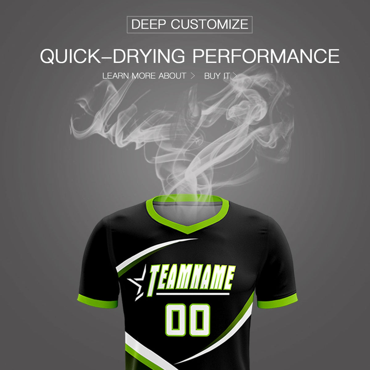 Custom Black Neon Green Color Block Training Uniform For Men Soccer Sets Jersey