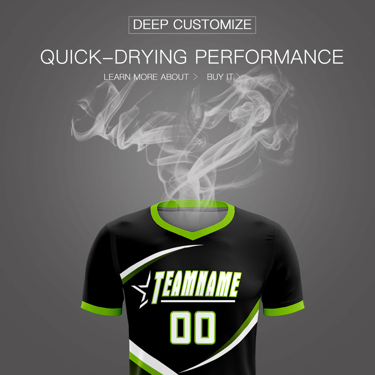 Custom Black Neon Green Color Block Training Uniform For Men Soccer Sets Jersey