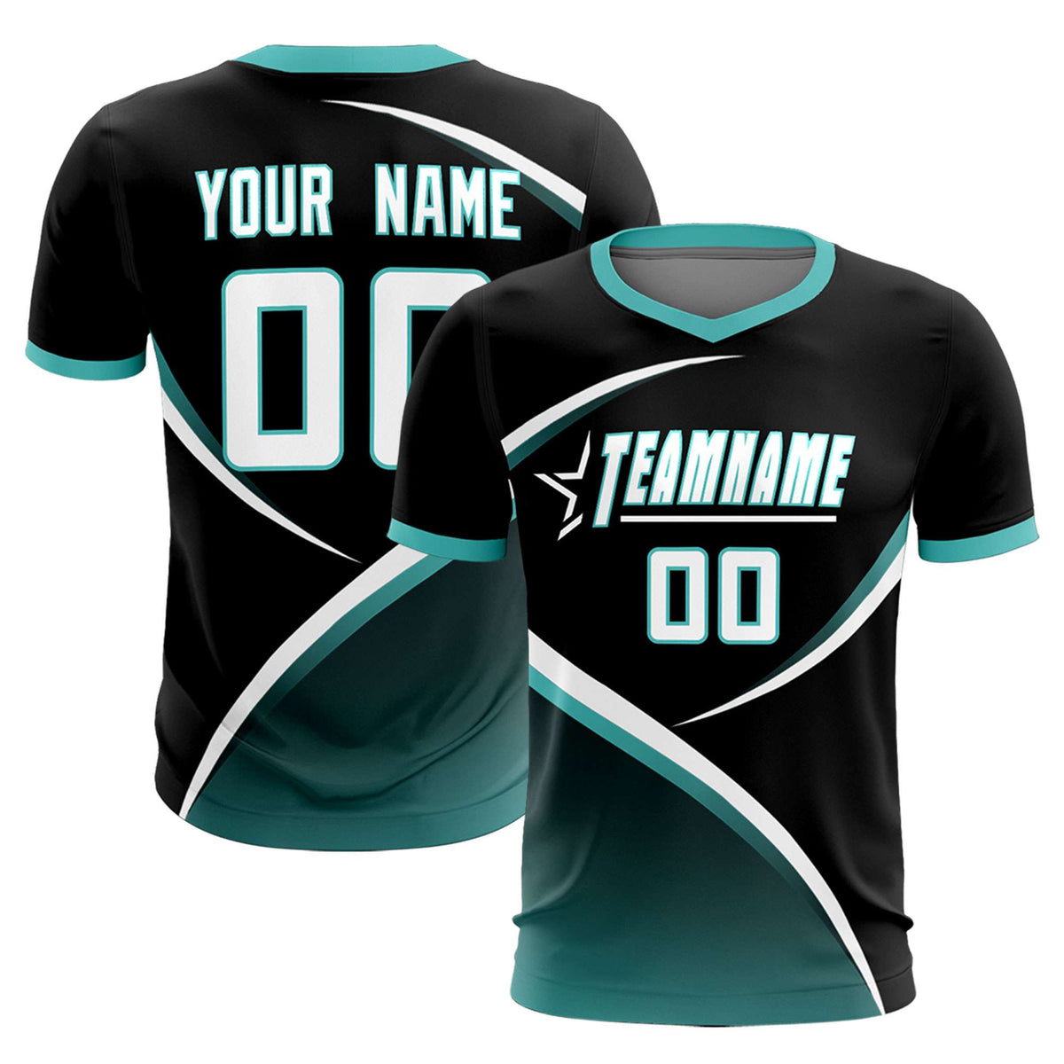 Custom Black Bright Green Color Block Training Uniform For Men Soccer Sets Jersey