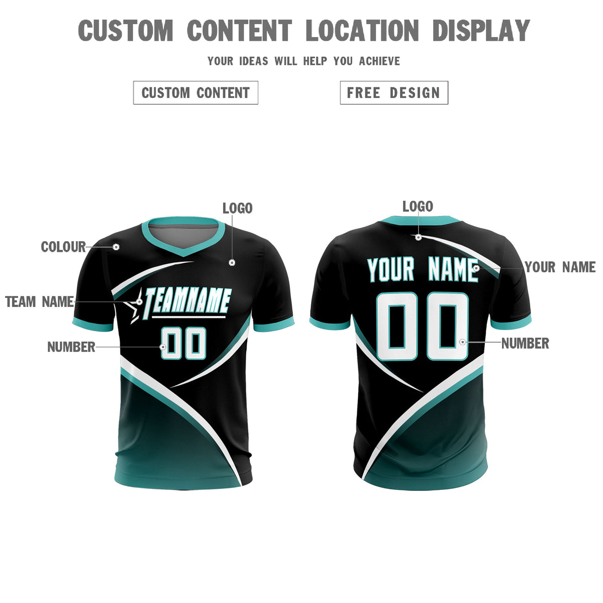 Custom Black Bright Green Color Block Training Uniform For Men Soccer Sets Jersey