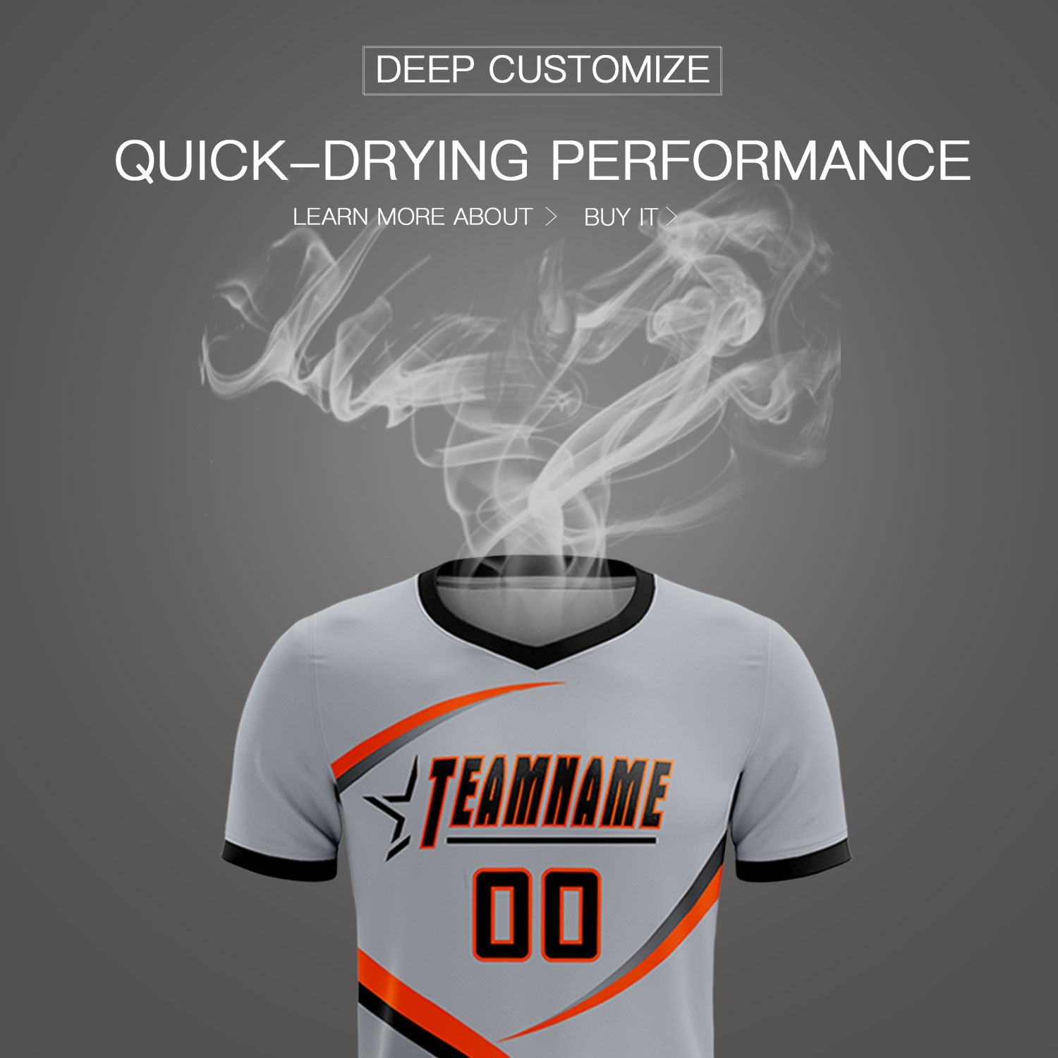 Custom Gray Black Color Block Training Uniform For Men Soccer Sets Jersey