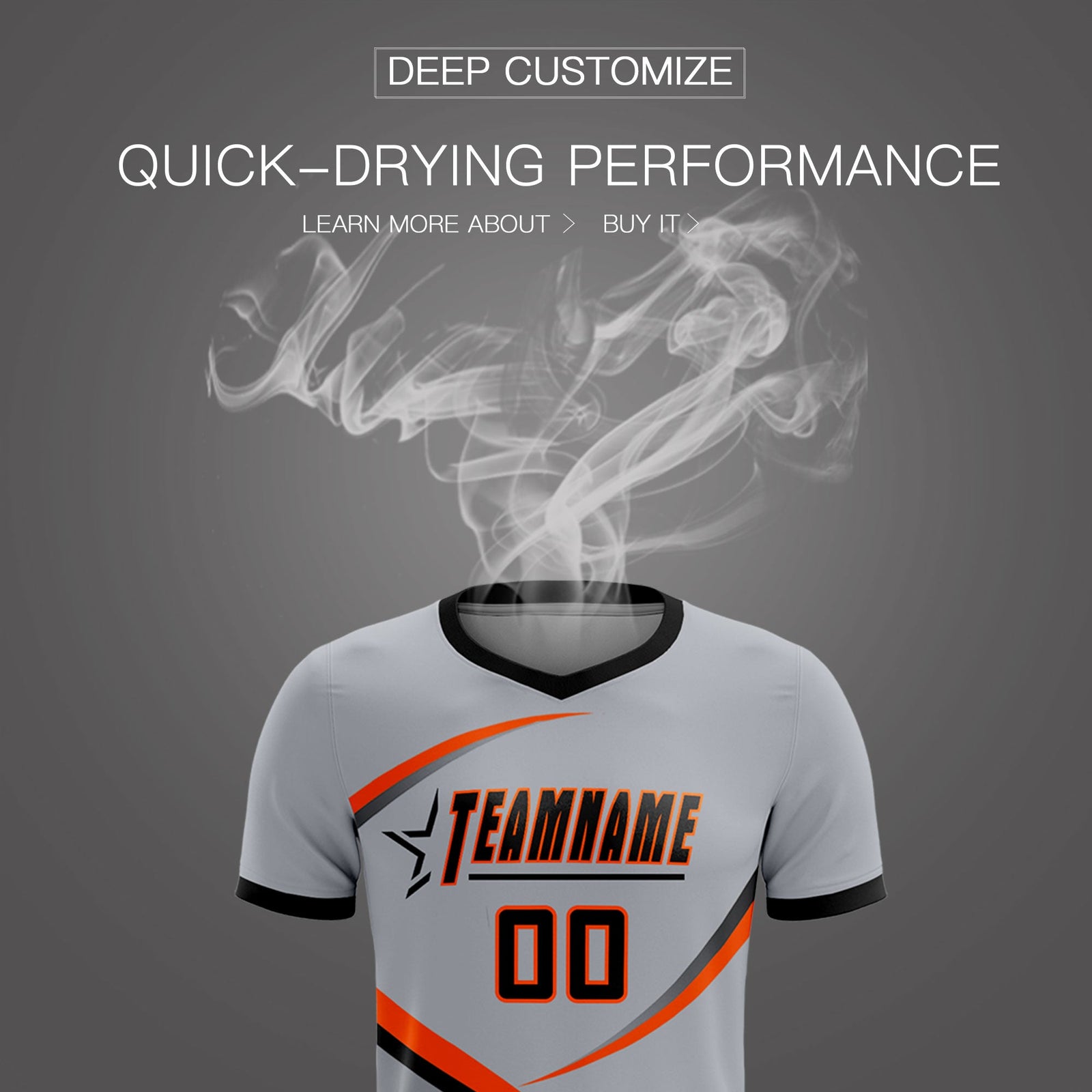 Custom Gray Black Color Block Training Uniform For Men Soccer Sets Jersey