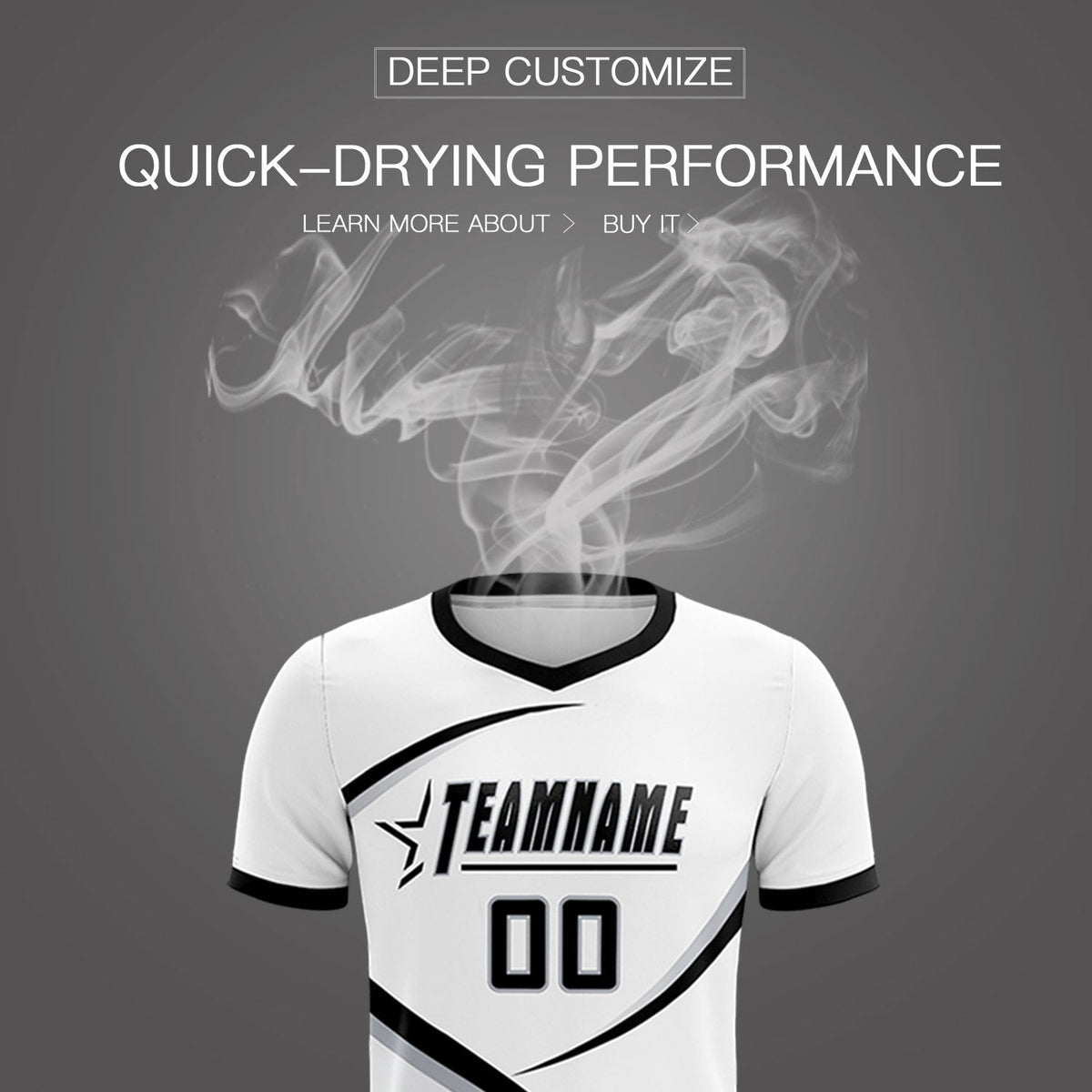 Custom White Black Color Block Training Uniform For Men Soccer Sets Jersey