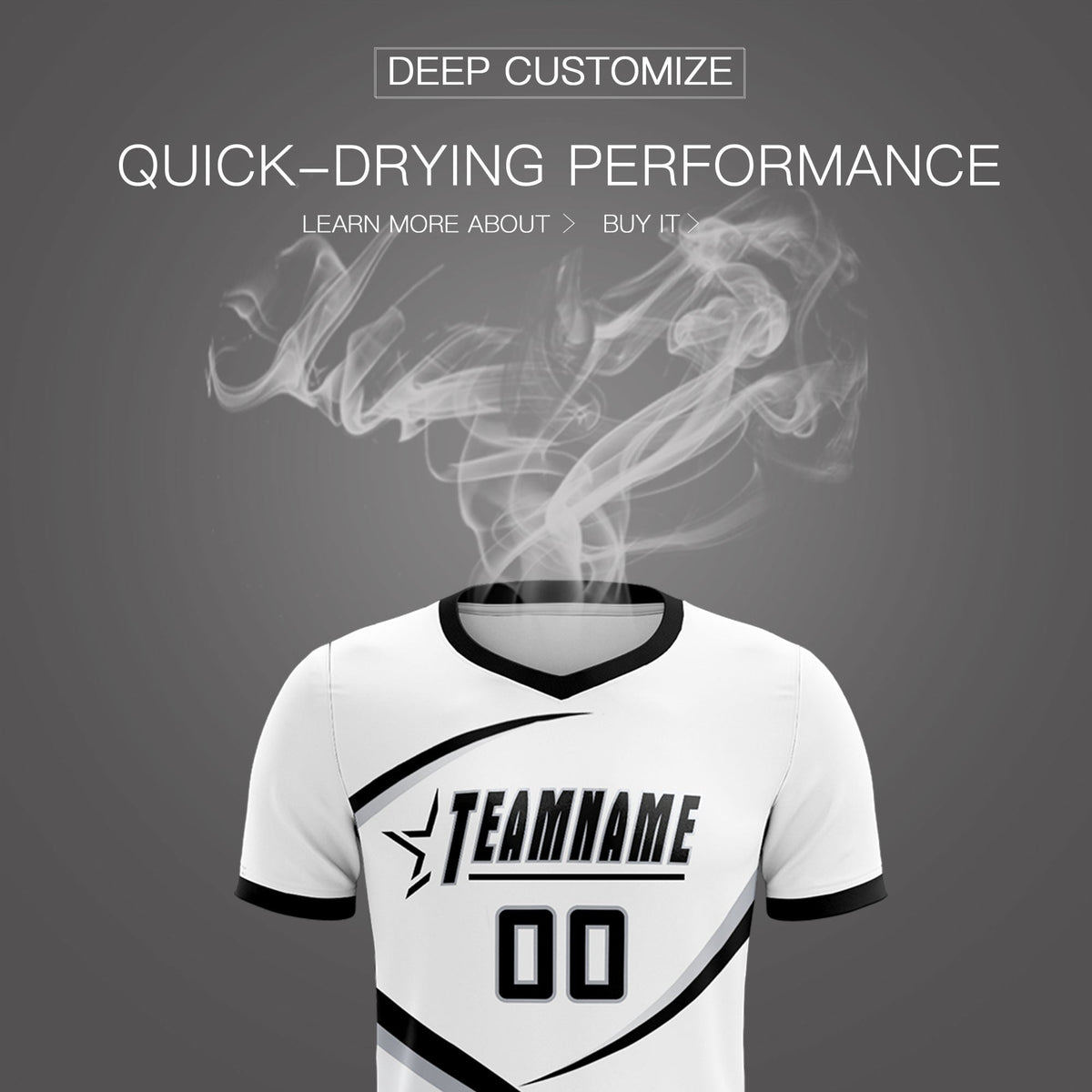 Custom White Black Color Block Training Uniform For Men Soccer Sets Jersey