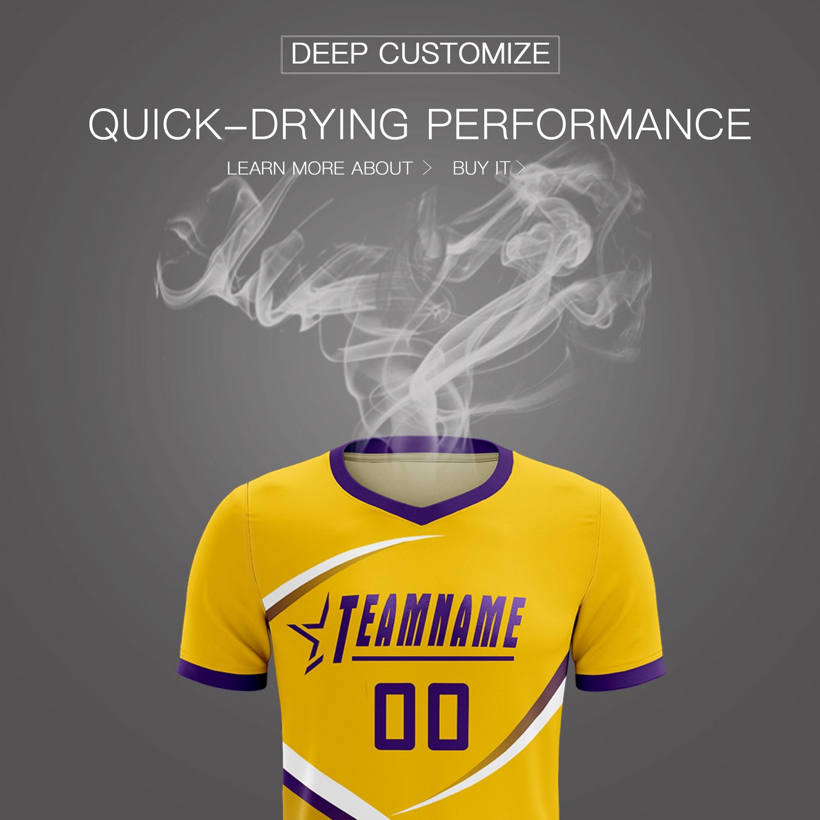 Custom Gold Old Gold Color Block Training Uniform For Men Soccer Sets Jersey