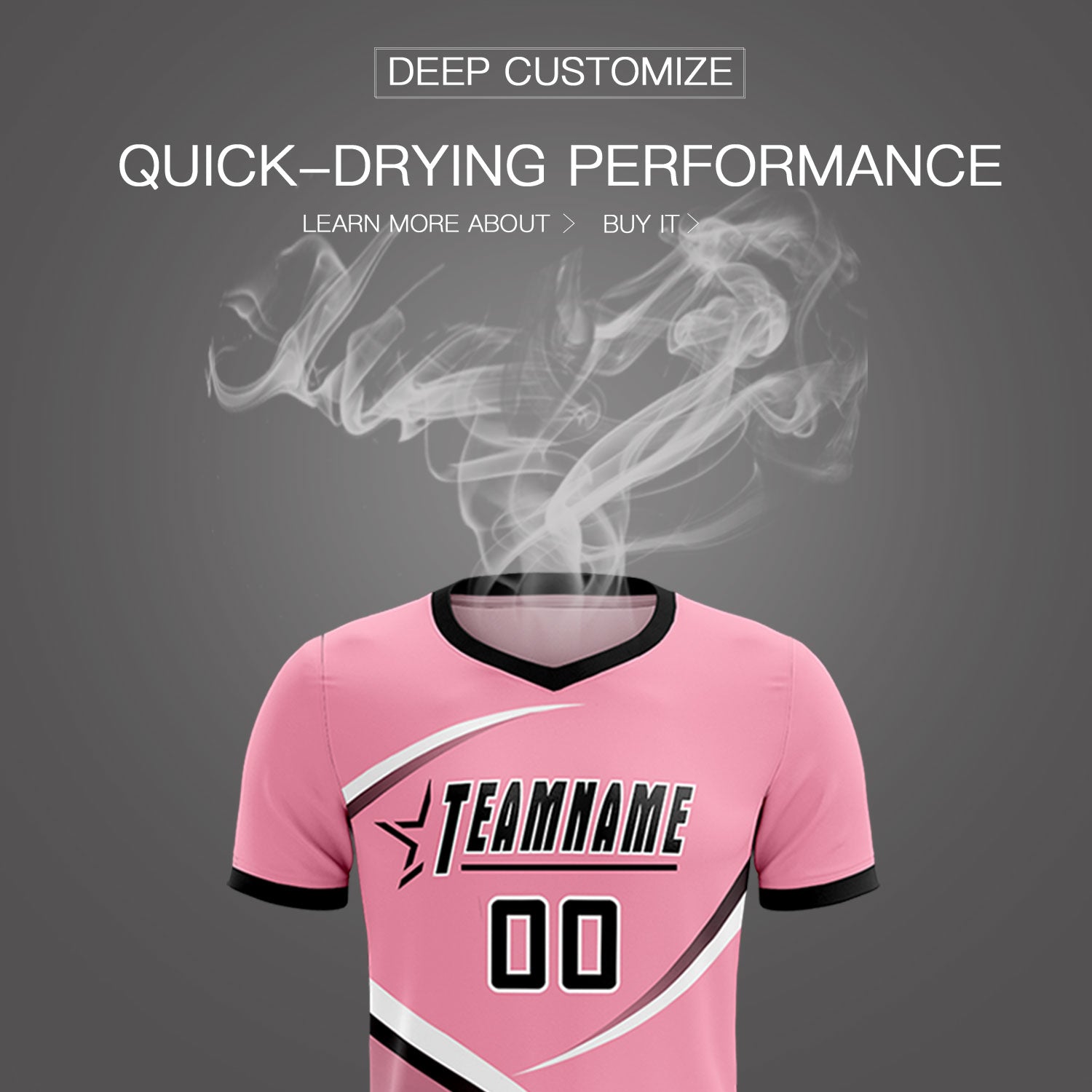 Custom Light Pink Black Color Block Training Uniform For Men Soccer Sets Jersey