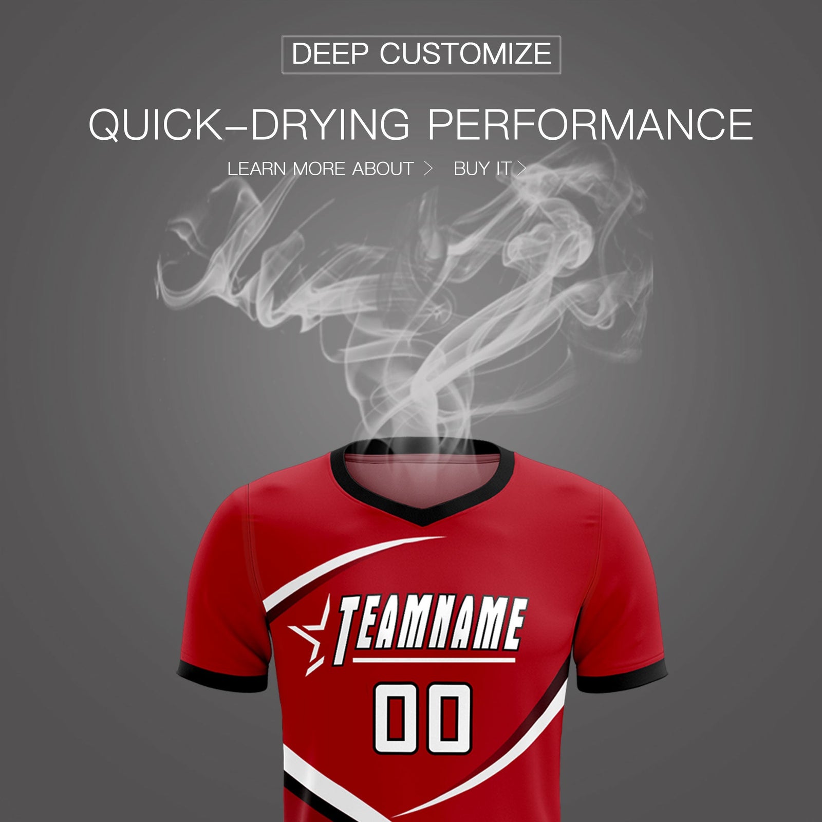 Custom Red Black Color Block Training Uniform For Men Soccer Sets Jersey