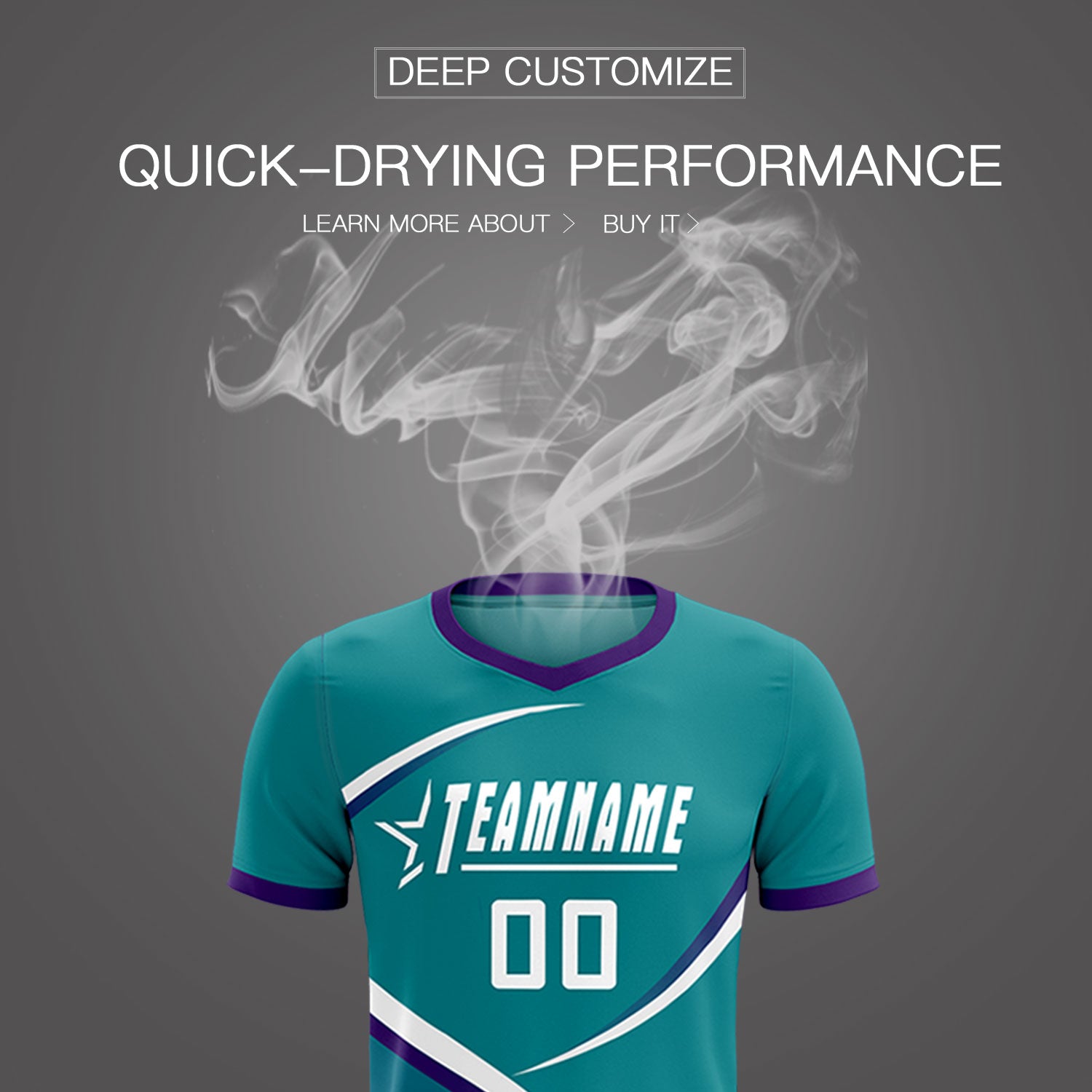Custom Aqua Purple Color Block Training Uniform For Men Soccer Sets Jersey