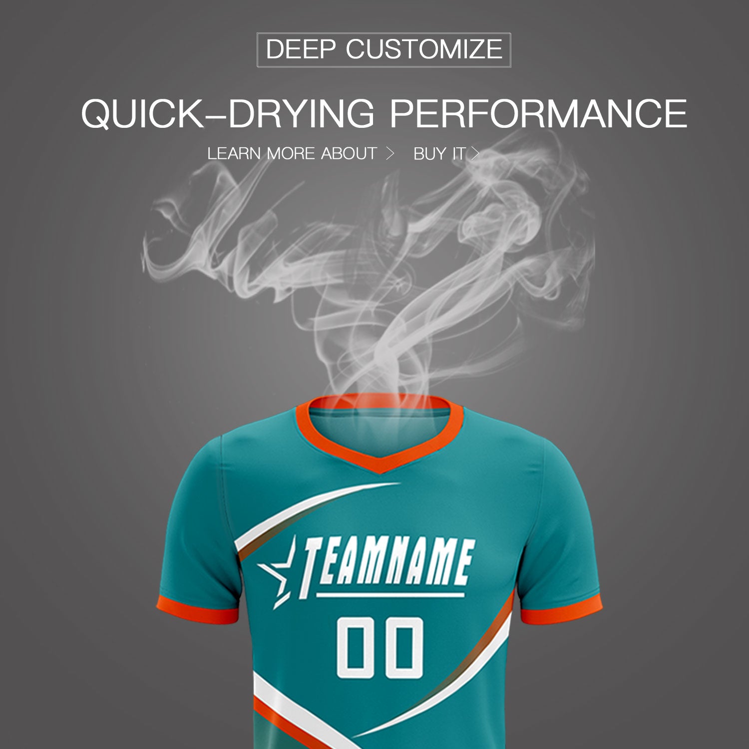 Custom Aqua Orange Color Block Training Uniform For Men Soccer Sets Jersey