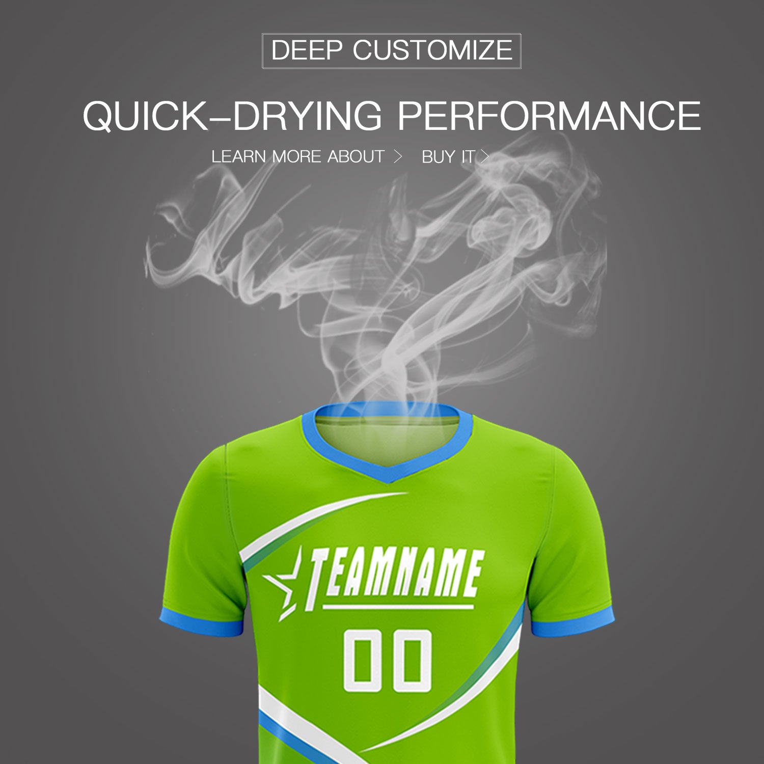 Custom Neon Green Powder Blue Color Block Training Uniform For Men Soccer Sets Jersey