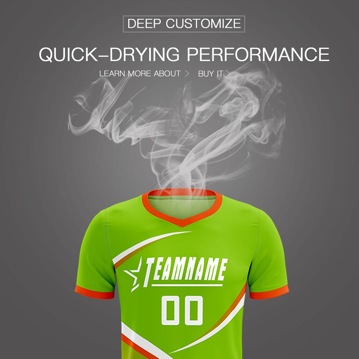 Custom Neon Green Orange Color Block Training Uniform For Men Soccer Sets Jersey