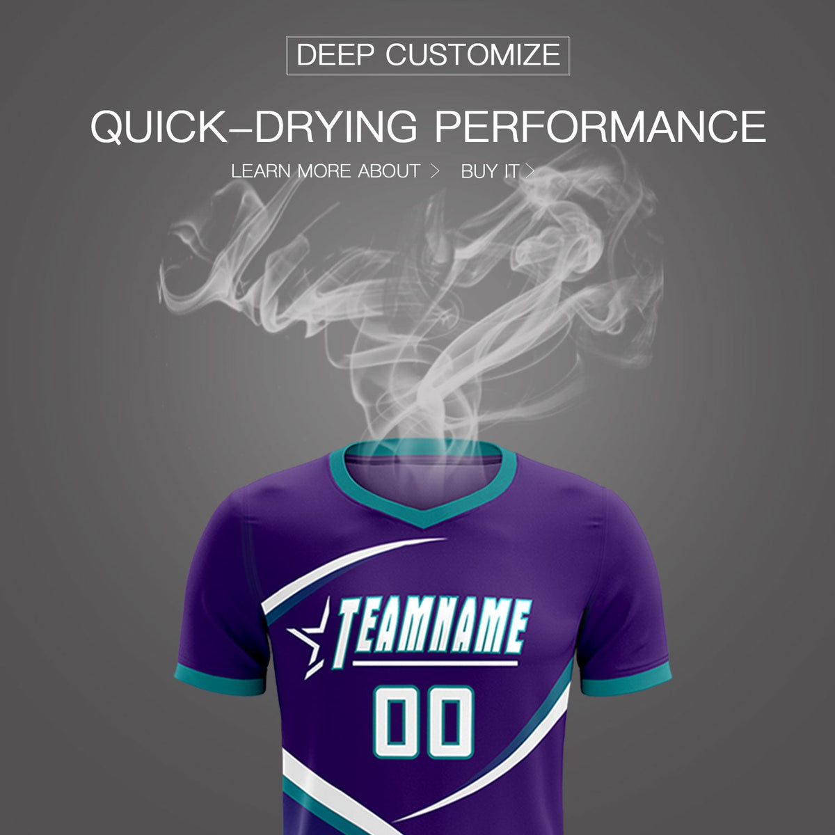 Custom Purple Aqua Color Block Training Uniform For Men Soccer Sets Jersey