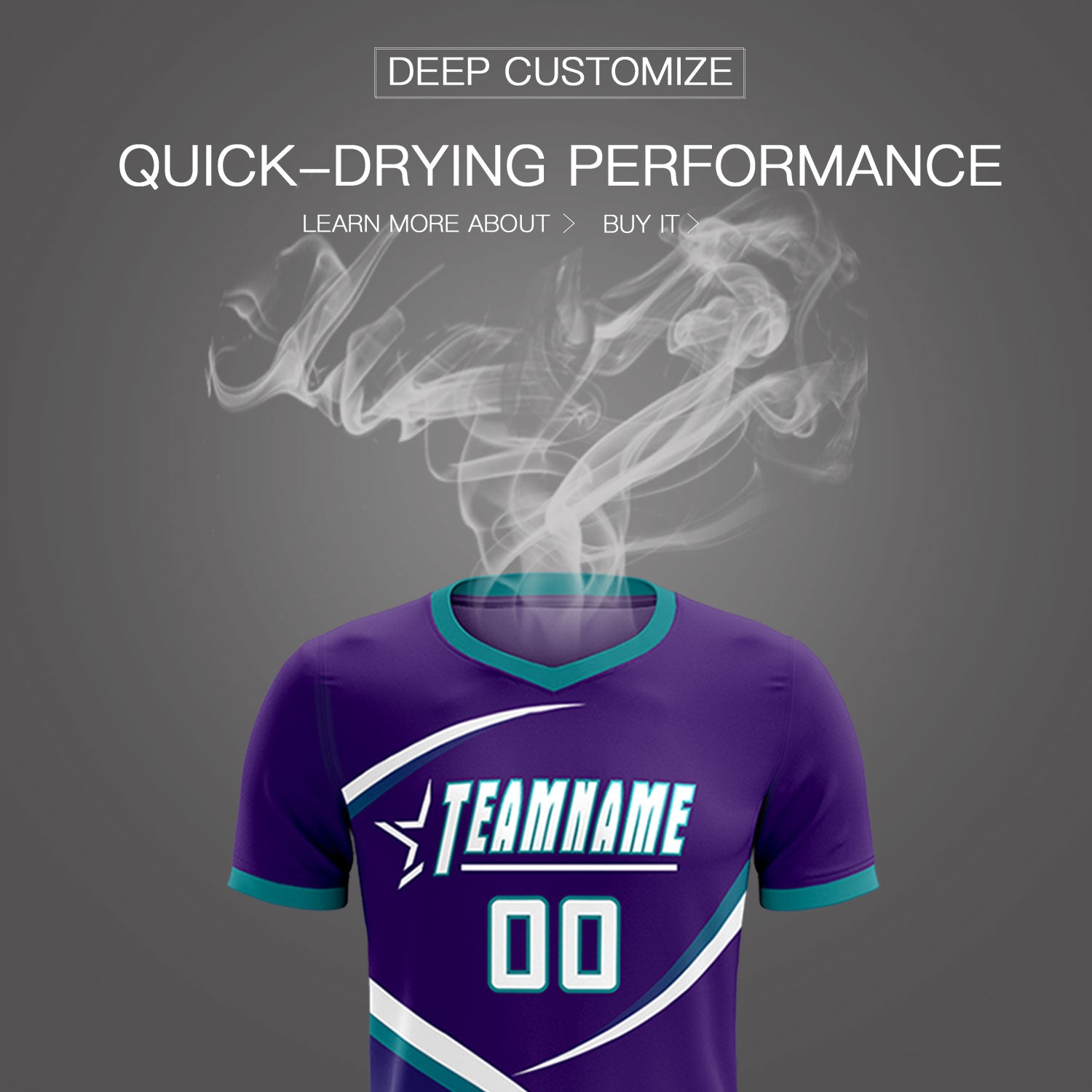 Custom Purple Aqua Color Block Training Uniform For Men Soccer Sets Jersey