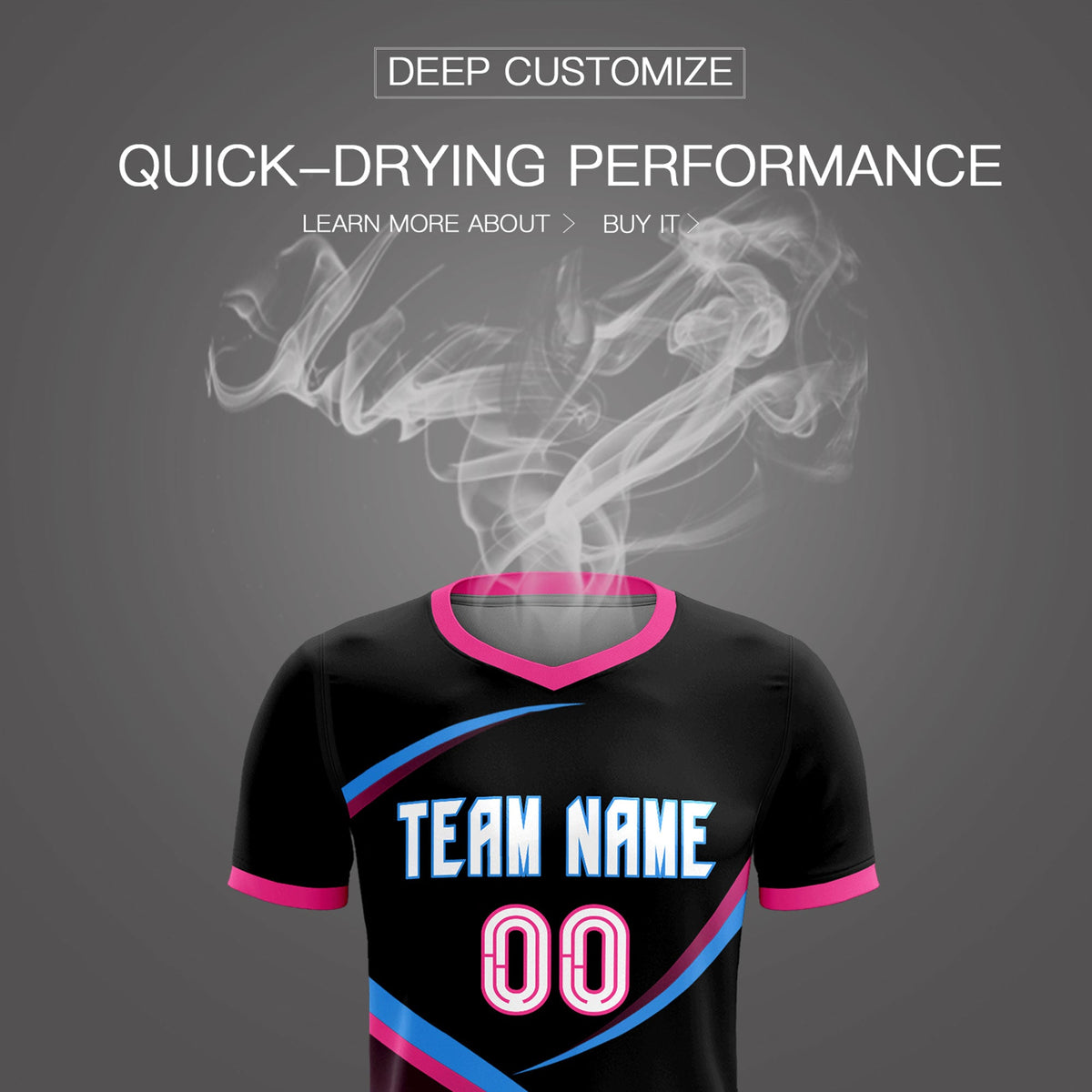 Custom Black Pink Color Block Training Uniform For Men Soccer Sets Jersey