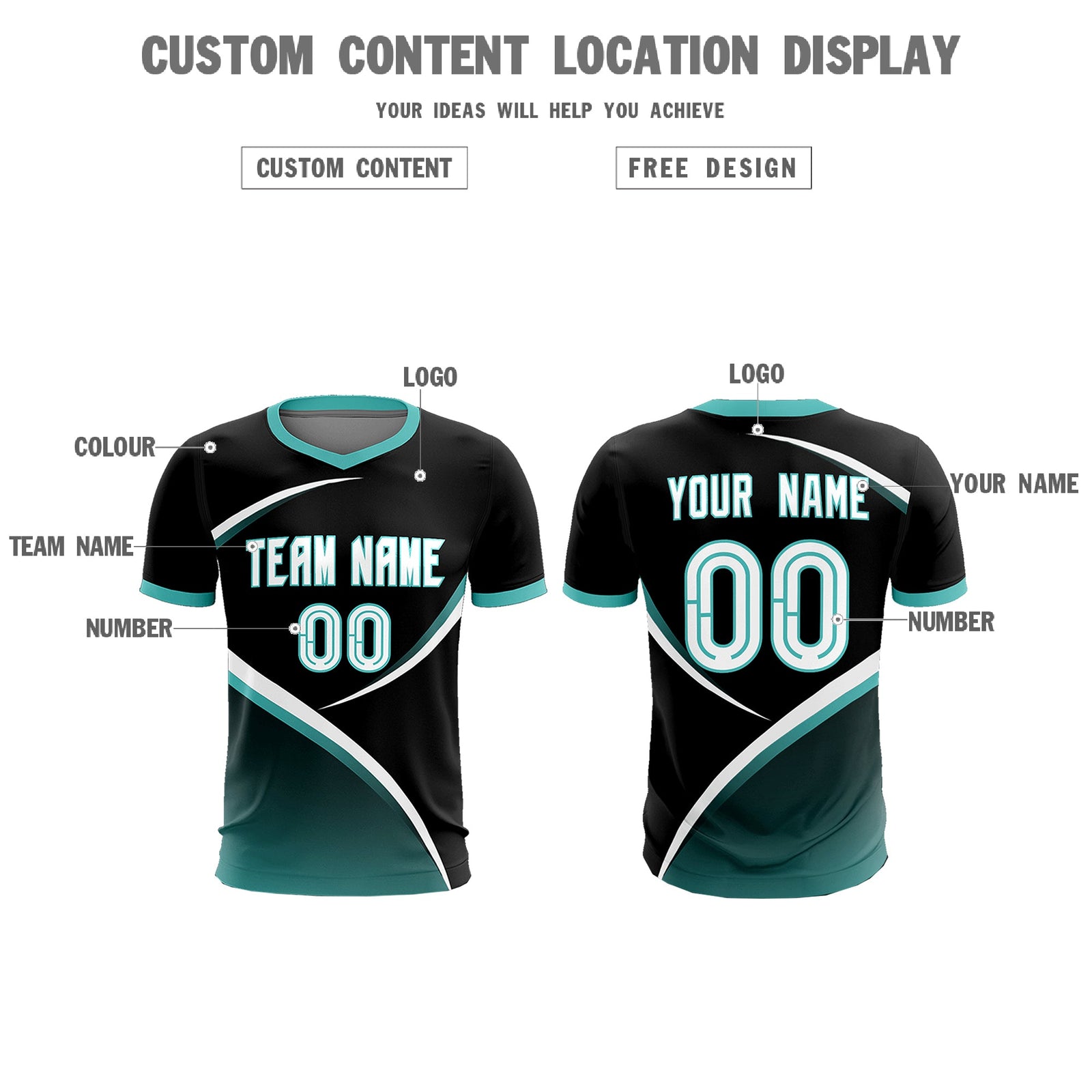 Custom Black Bright Green Color Block Training Uniform For Men Soccer Sets Jersey