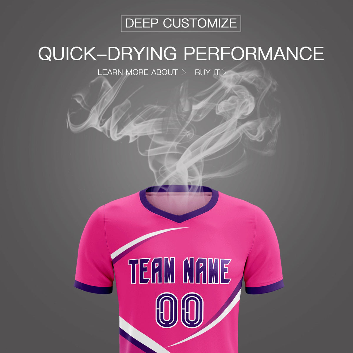 Custom Pink Purple Color Block Training Uniform For Men Soccer Sets Jersey