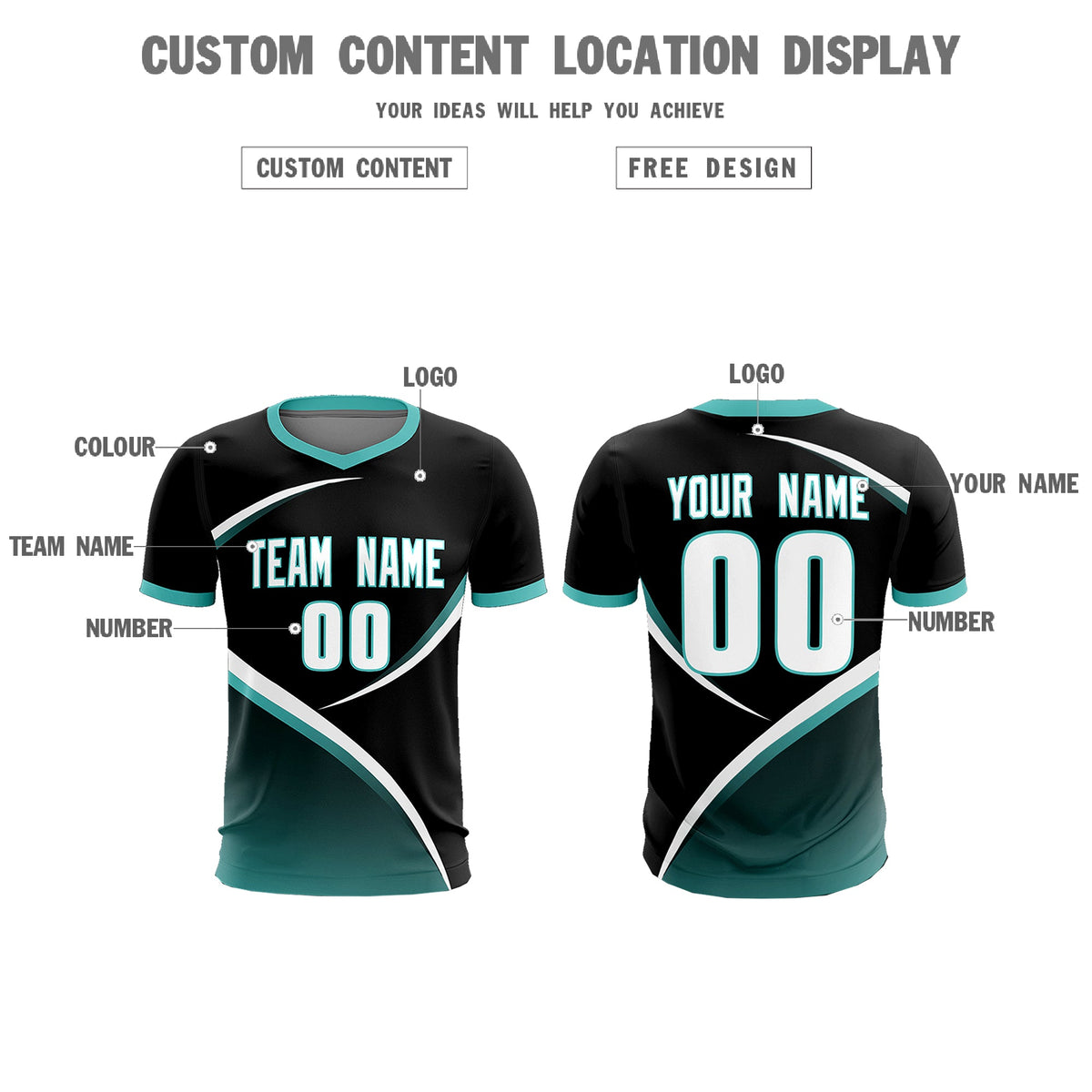 Custom Black Bright Green Color Block Training Uniform For Men Soccer Sets Jersey