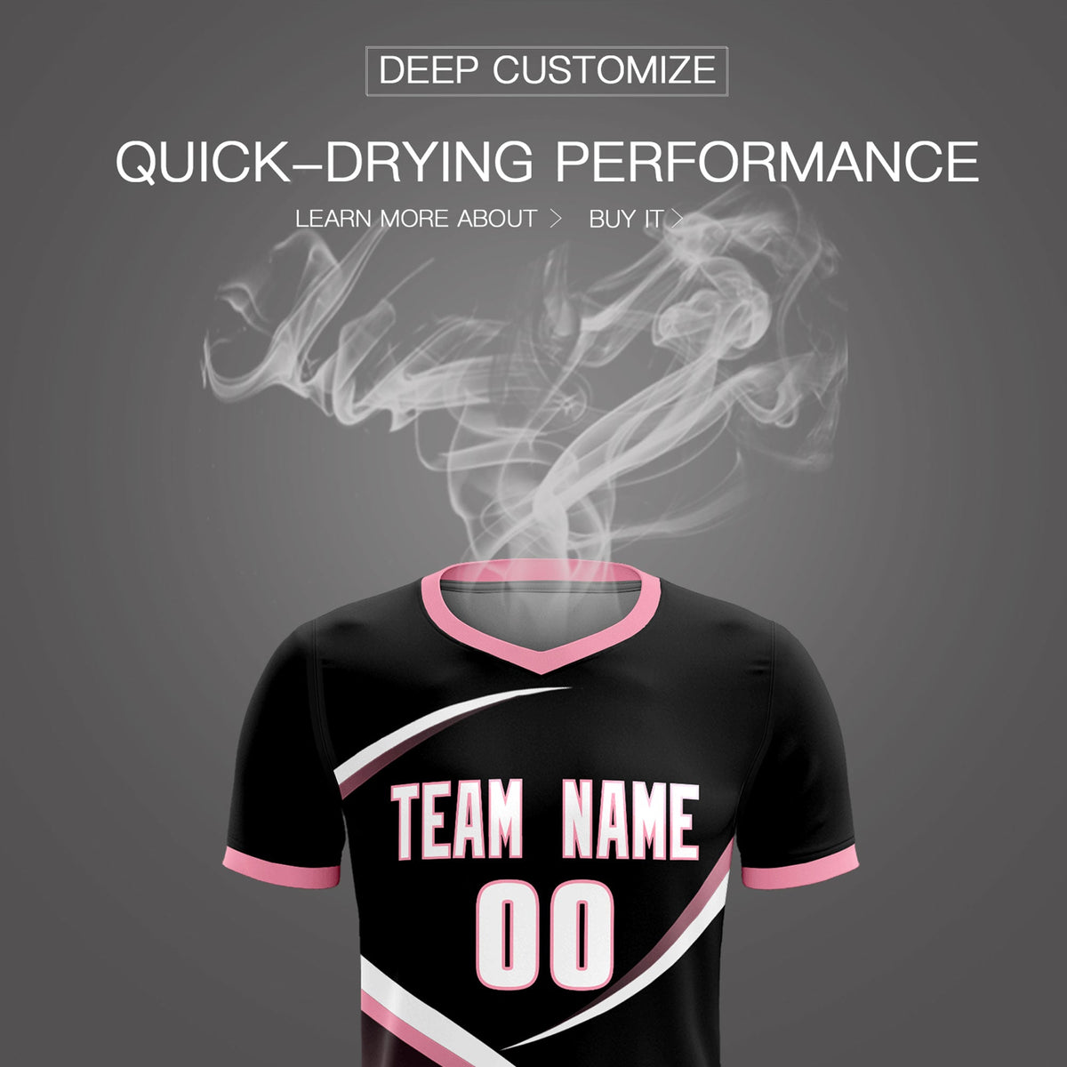Custom Black Light Pink Color Block Training Uniform For Men Soccer Sets Jersey