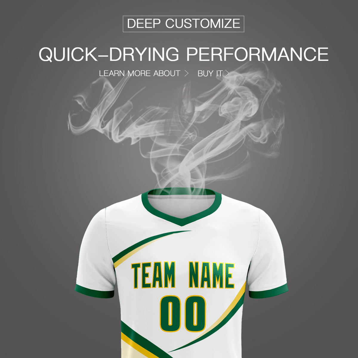 Custom White Kelly Green Color Block Training Uniform For Men Soccer Sets Jersey