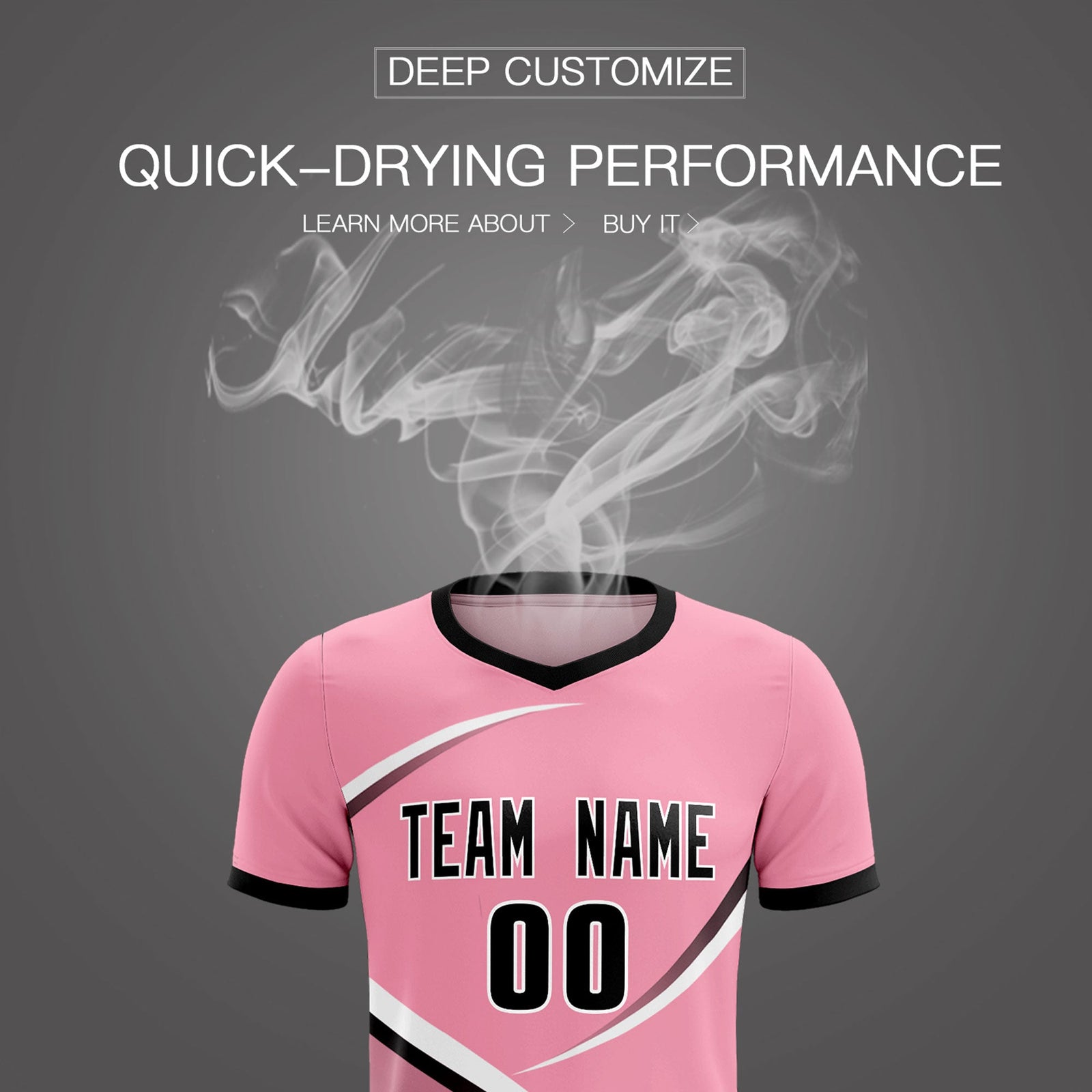 Custom Light Pink Black Color Block Training Uniform For Men Soccer Sets Jersey