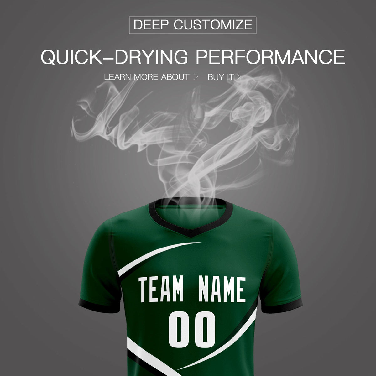 Custom Green Black Color Block Training Uniform For Men Soccer Sets Jersey