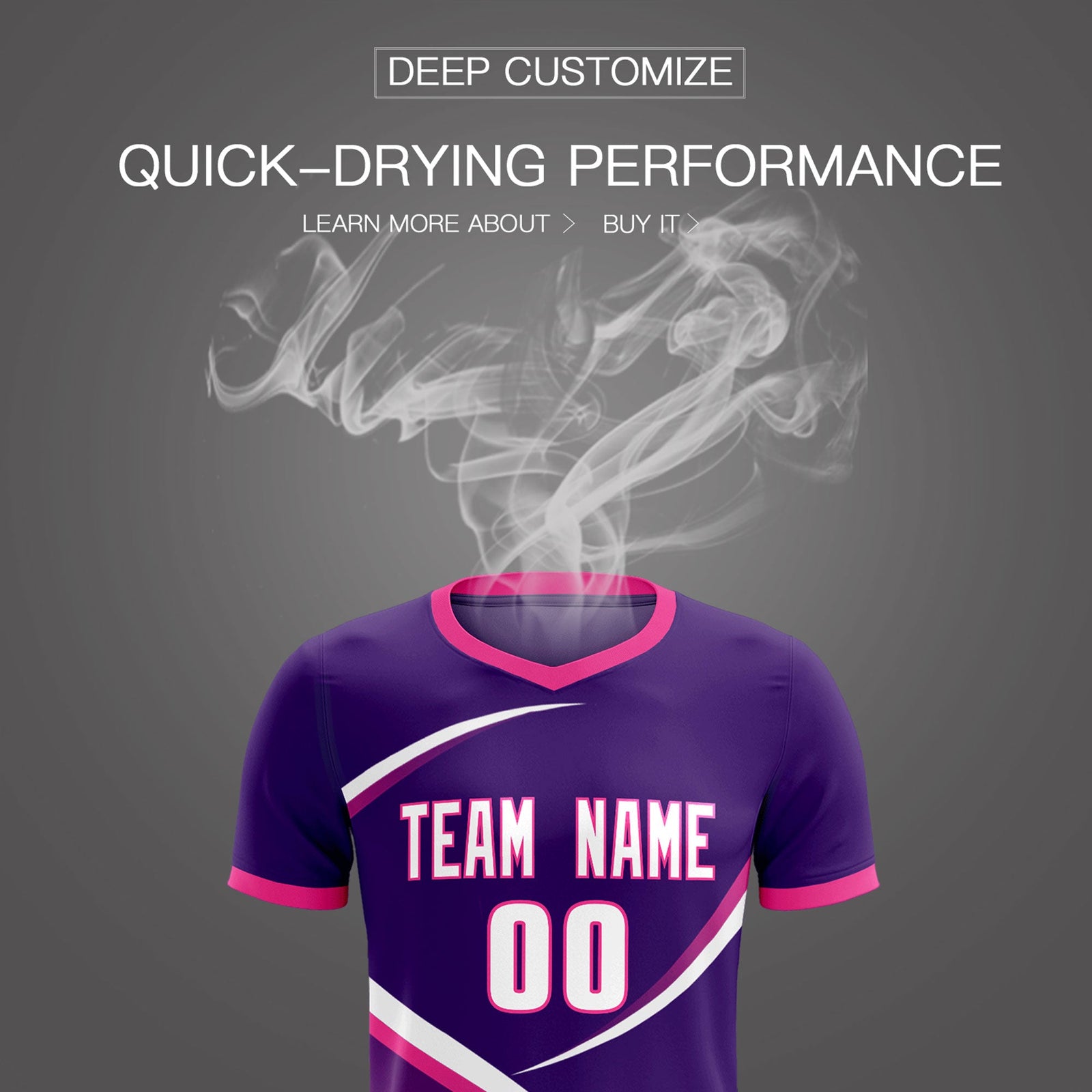 Custom Purple Pink Color Block Training Uniform For Men Soccer Sets Jersey