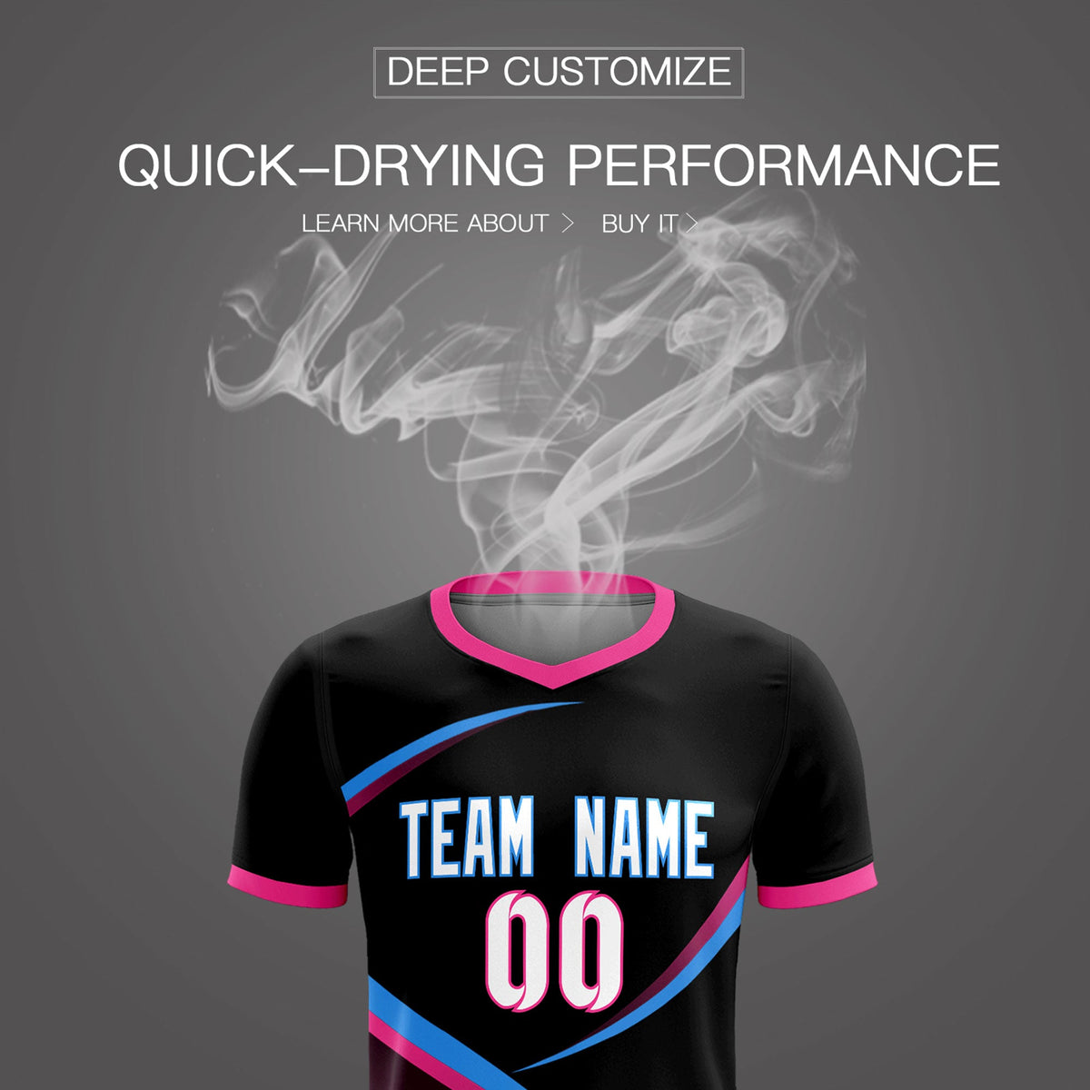 Custom Black Pink Color Block Training Uniform For Men Soccer Sets Jersey