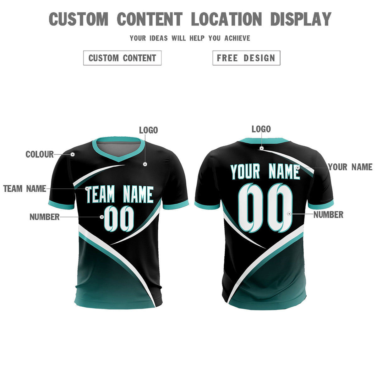 Custom Black Bright Green Color Block Training Uniform For Men Soccer Sets Jersey
