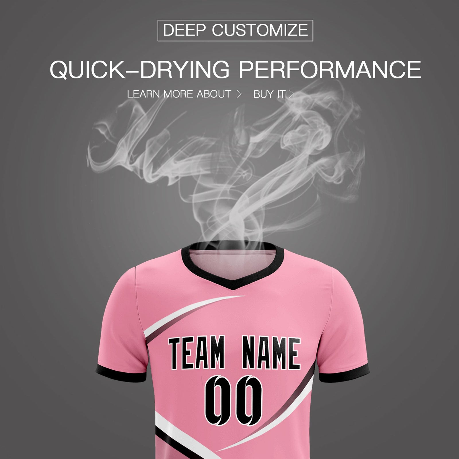 Custom Light Pink Black Color Block Training Uniform For Men Soccer Sets Jersey