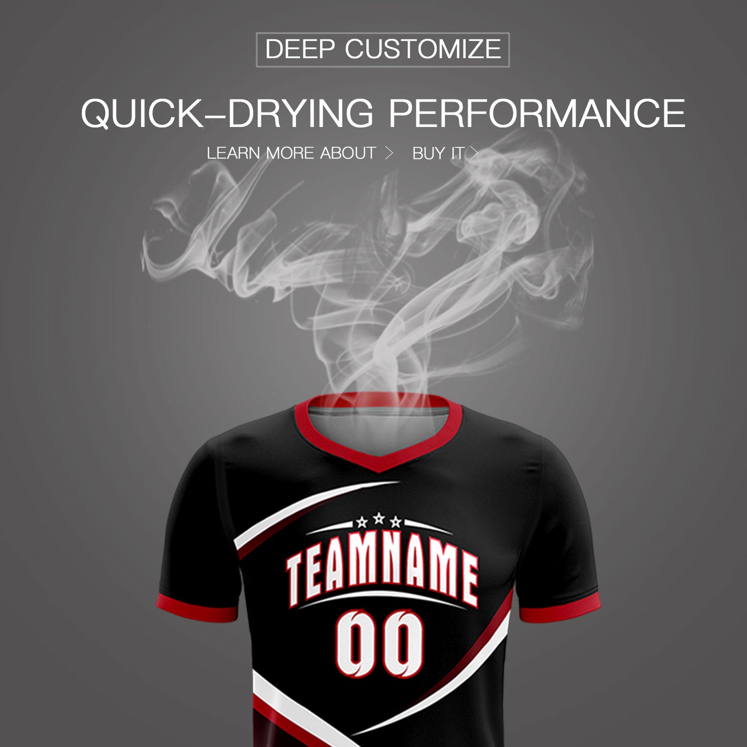 Custom Black Red Color Block Training Uniform For Men Soccer Sets Jersey
