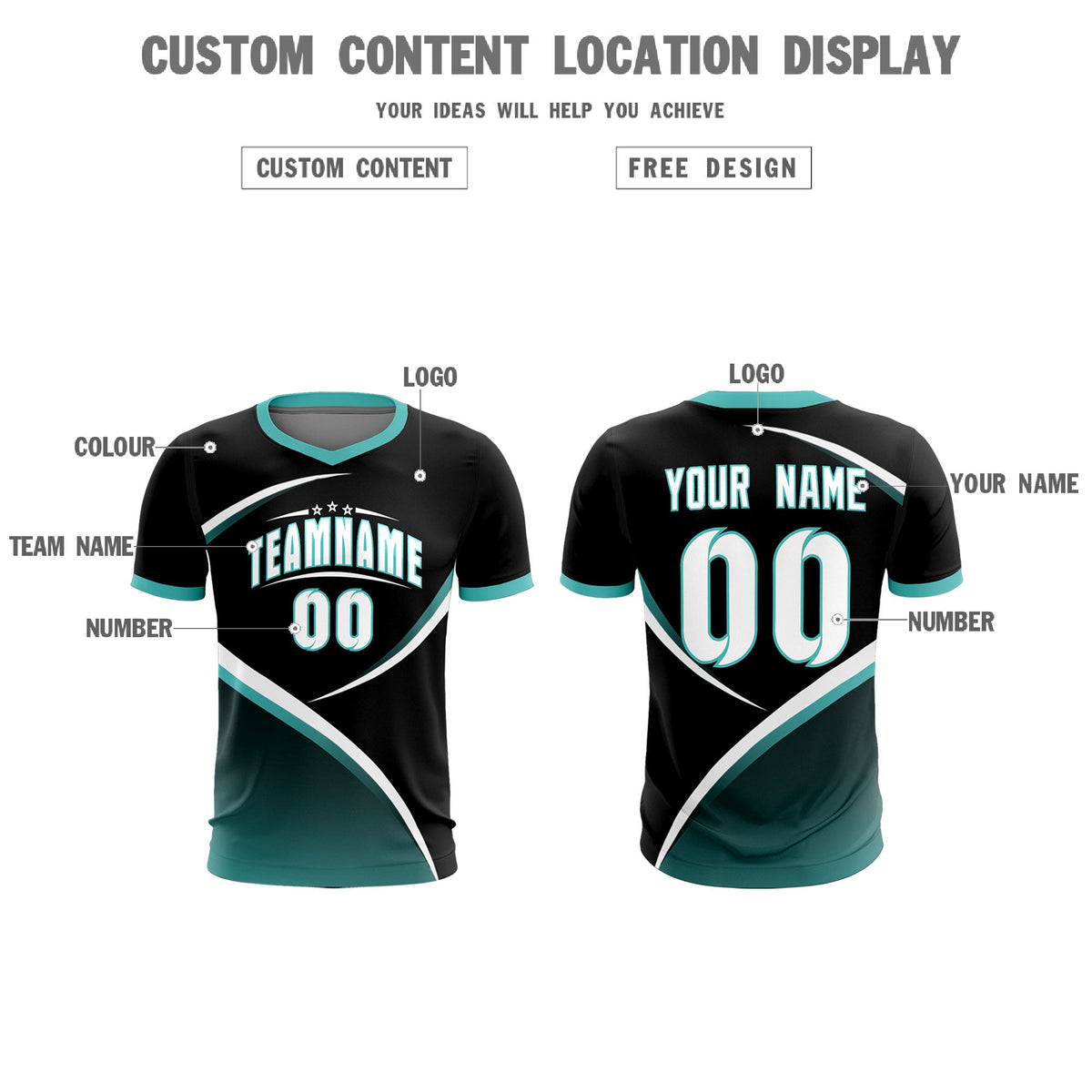 Custom Black Bright Green Color Block Training Uniform For Men Soccer Sets Jersey