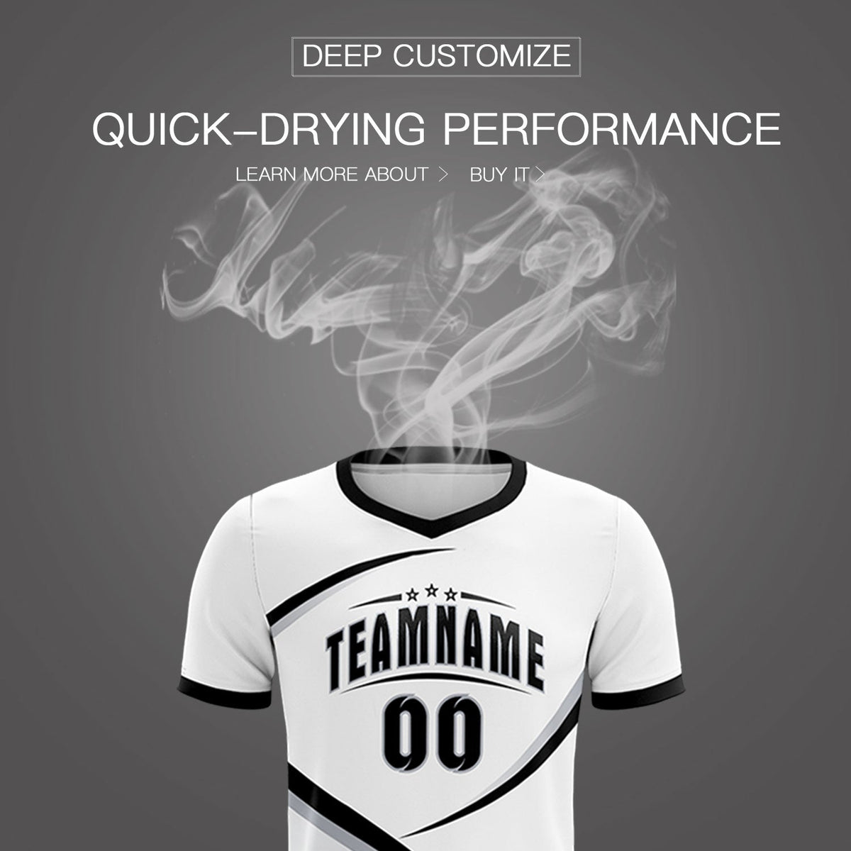 Custom White Black Color Block Training Uniform For Men Soccer Sets Jersey