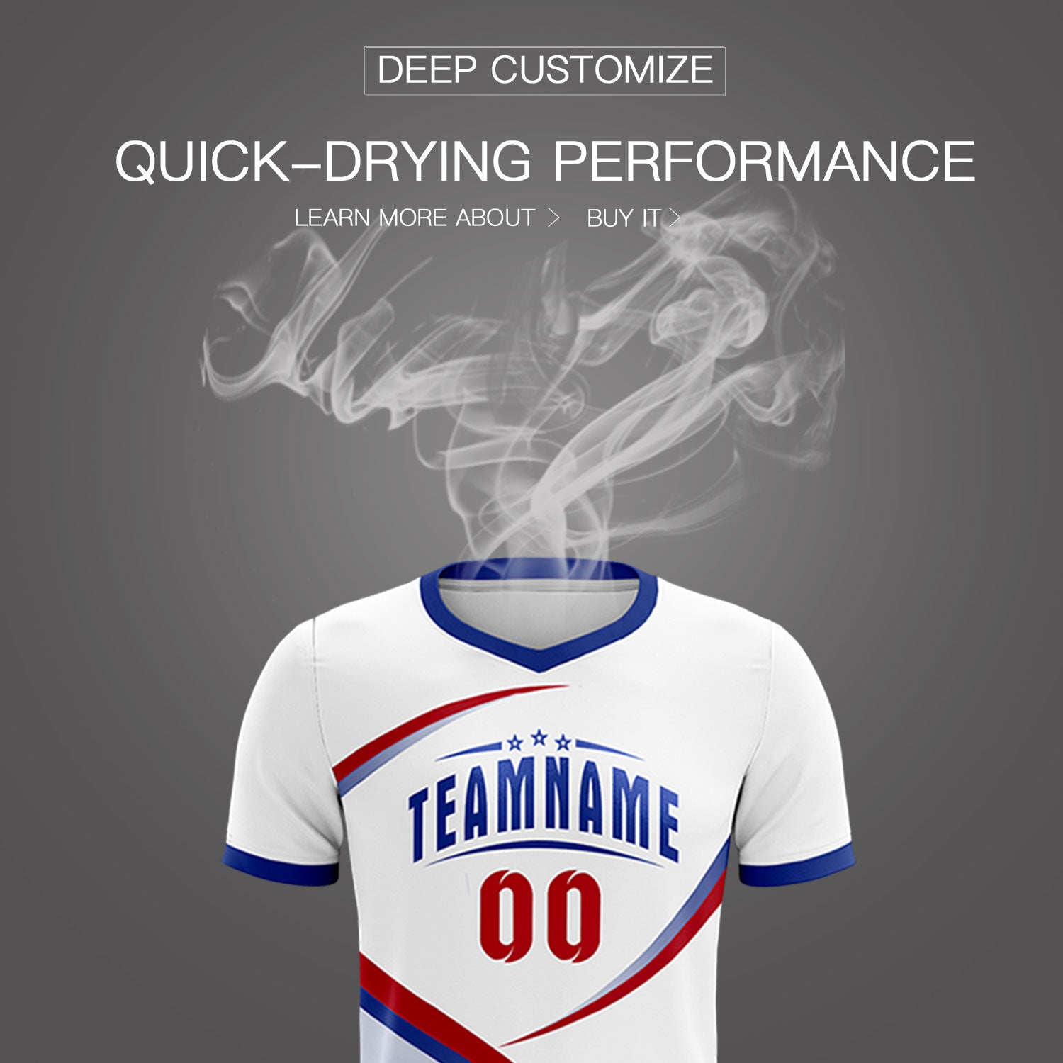 Custom White Royal Color Block Training Uniform For Men Soccer Sets Jersey